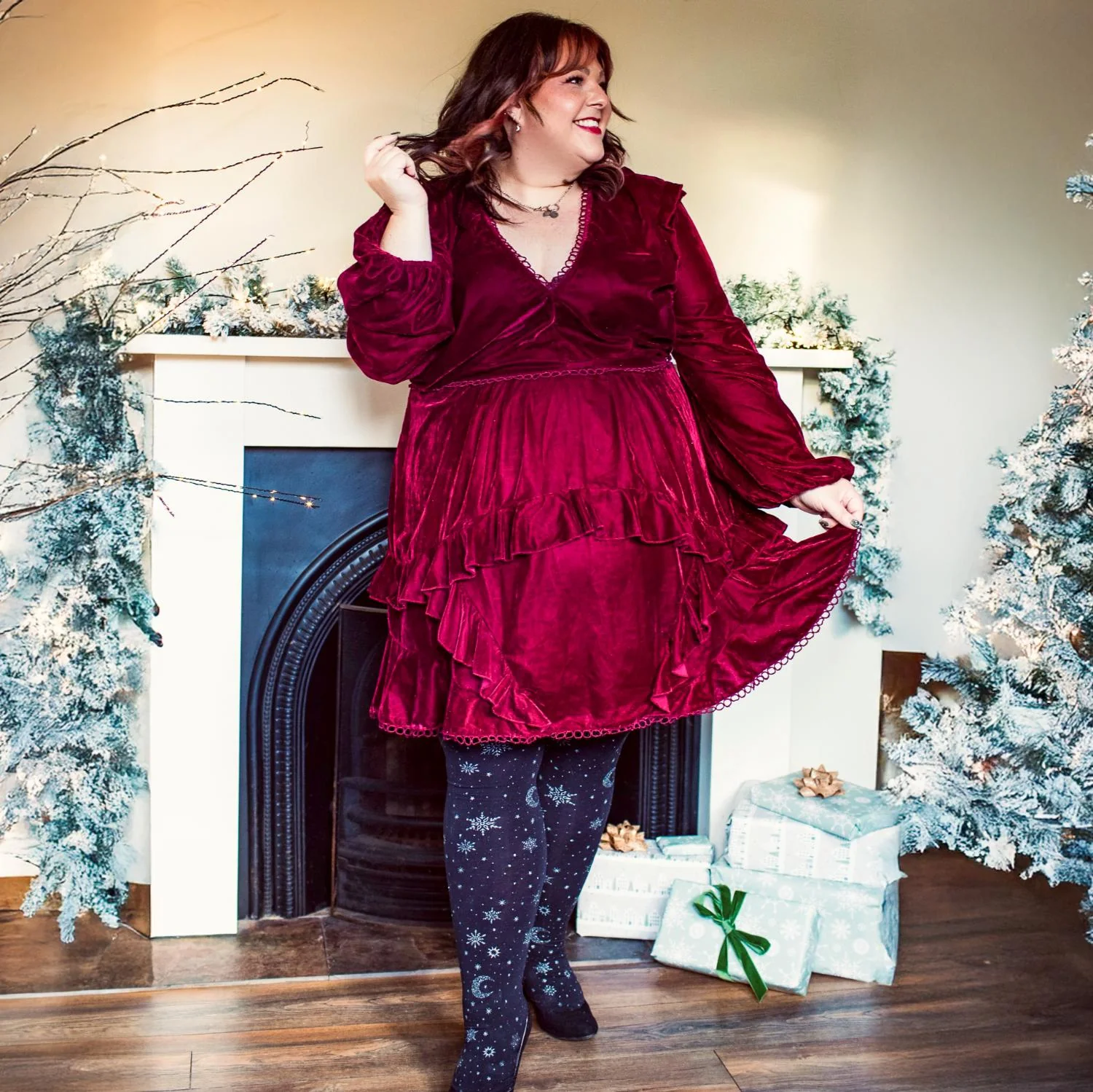 80 Denier Opaque Tights - Winter Solstice - Image 16
