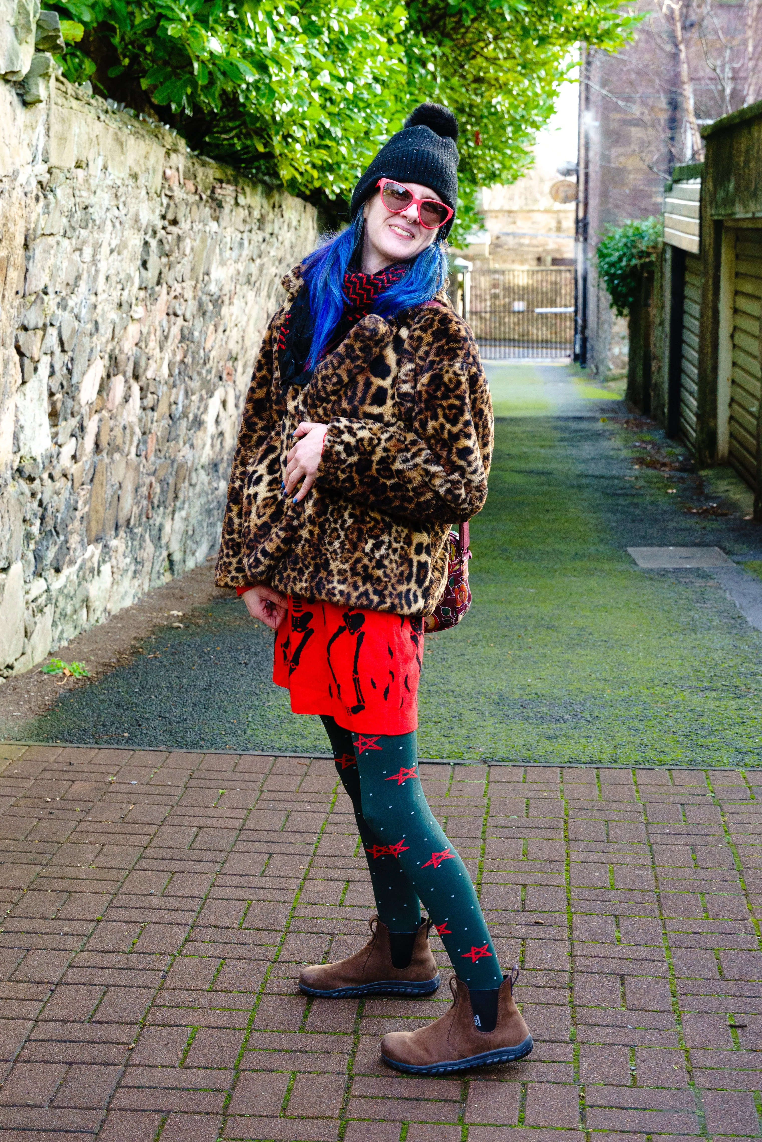 80 Denier Opaque Tights - Woodland Magick - Image 3