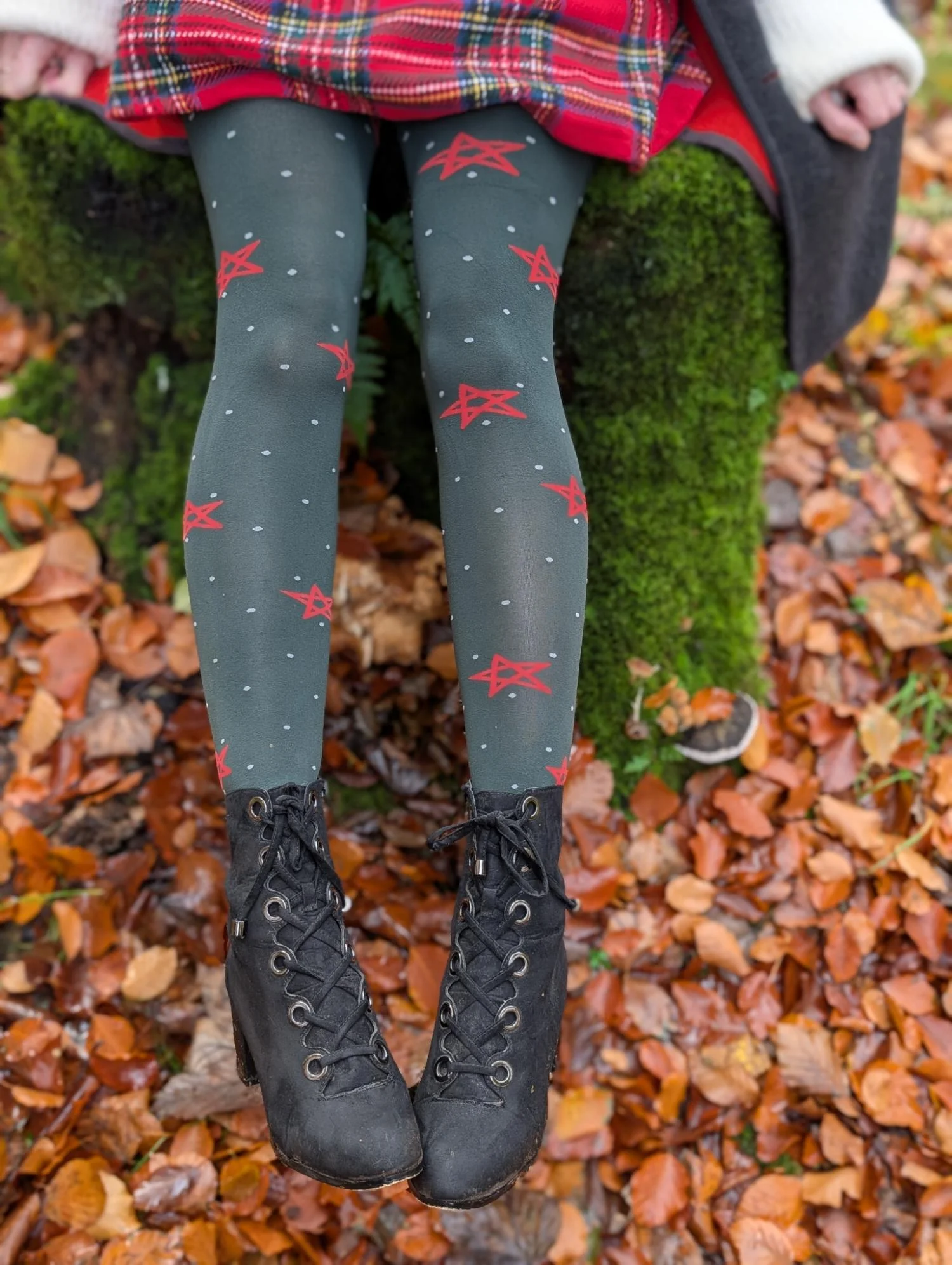 80 Denier Opaque Tights - Woodland Magick - Image 7