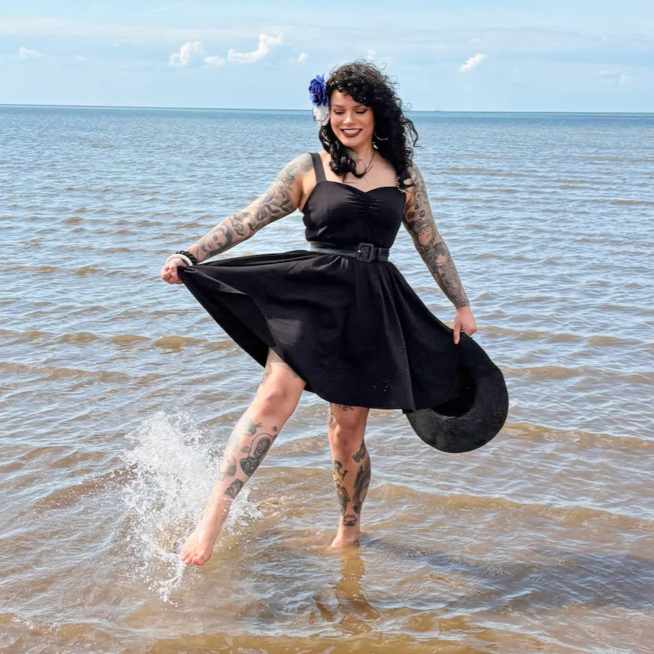 Audrey Dress - Black - Image 6