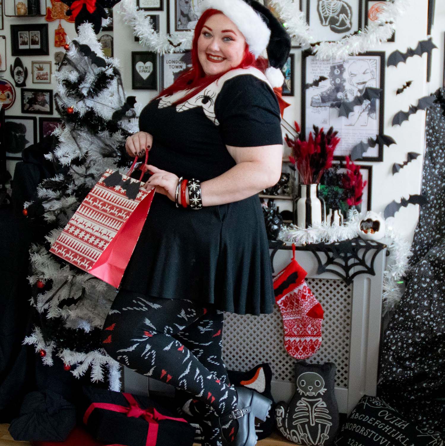 80 Denier Opaque Tights - Bad Santa - Image 5