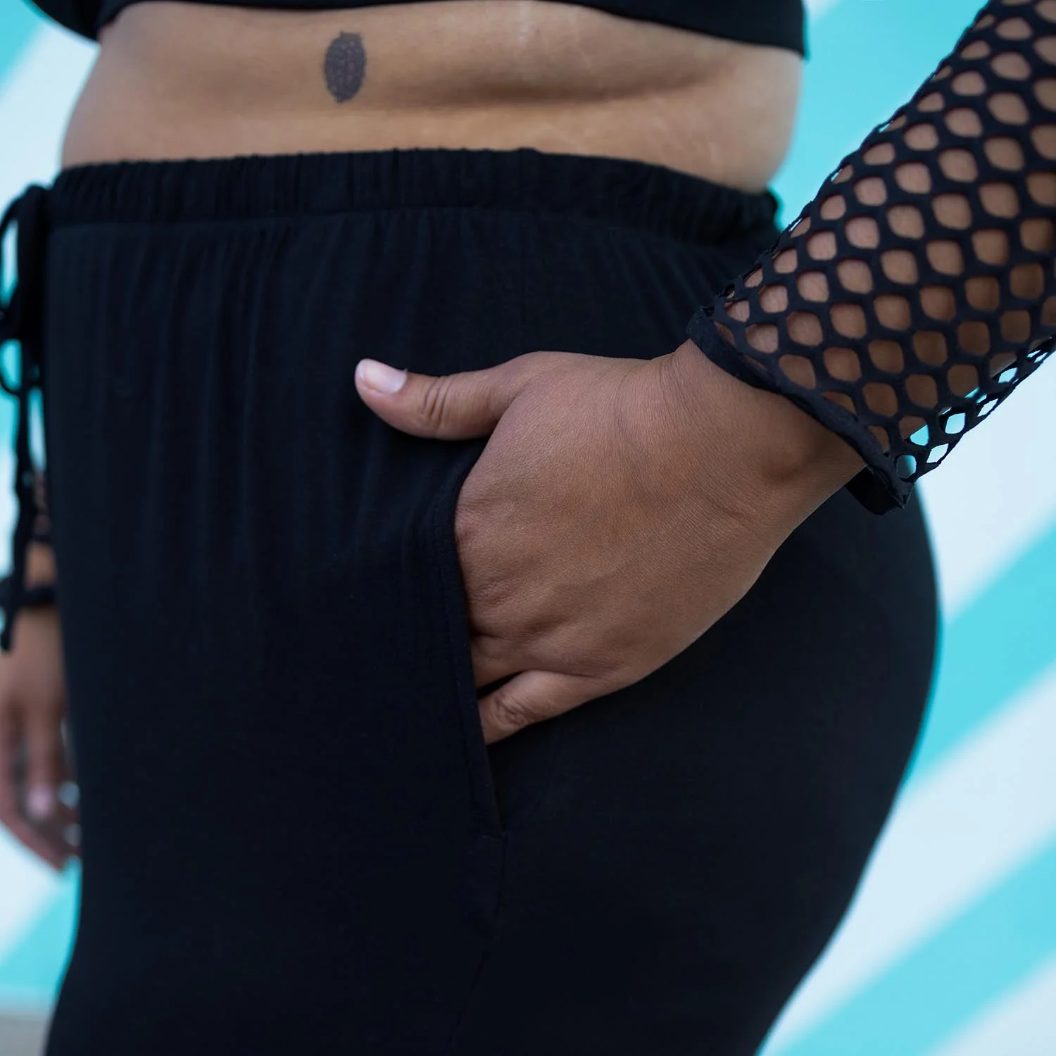 Bamboo Lounge Joggers - Black - Image 8