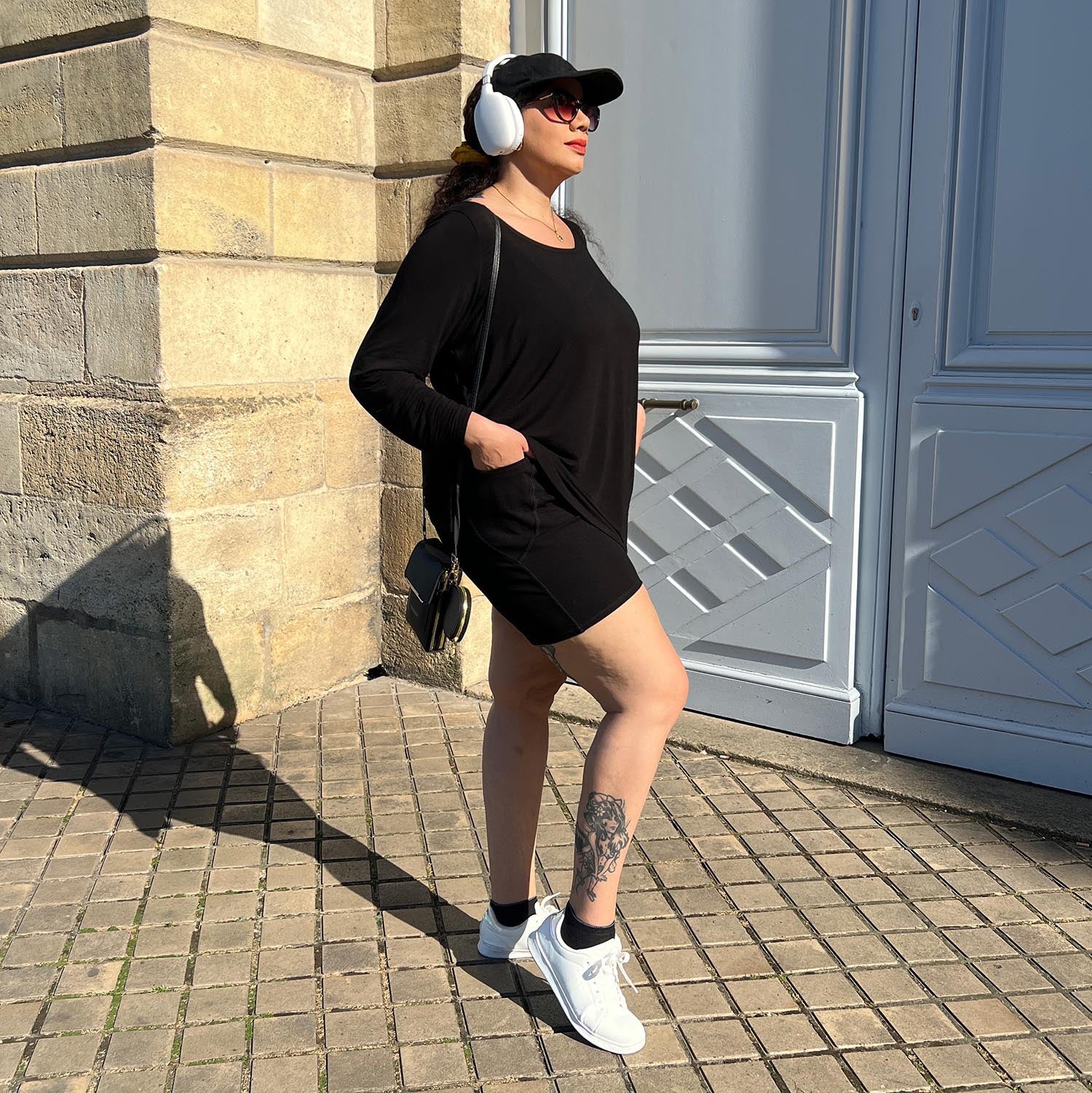 Bamboo Lounge Long Sleeve Top - Black - Image 6