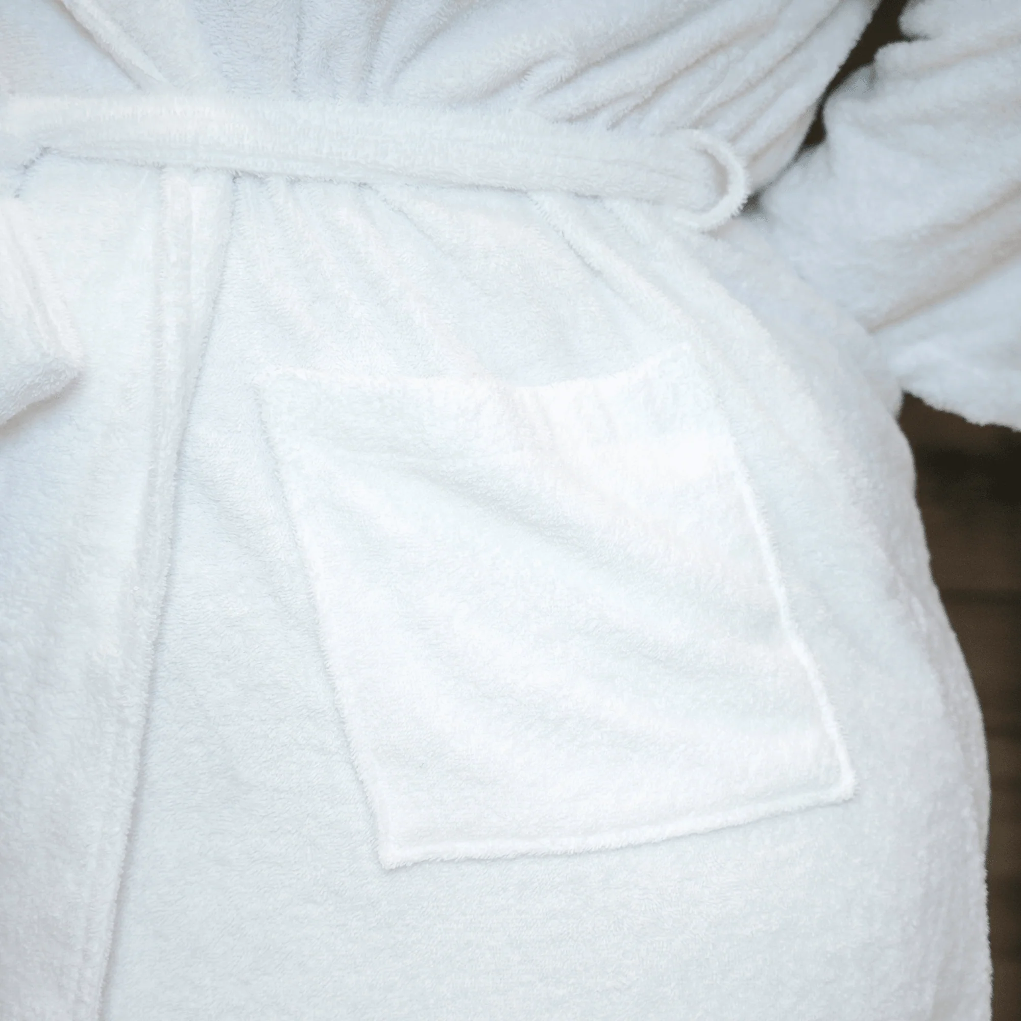 Floof Bath Robe - White - Image 6