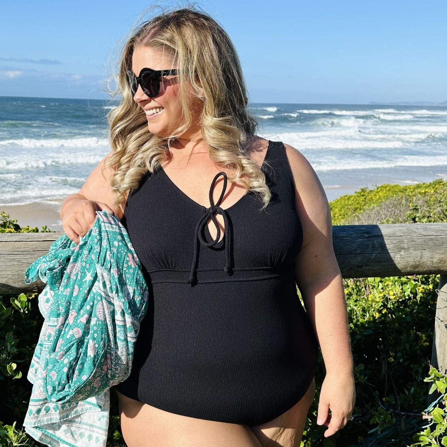 I'll Be Right Here Swimsuit - Black - Image 2