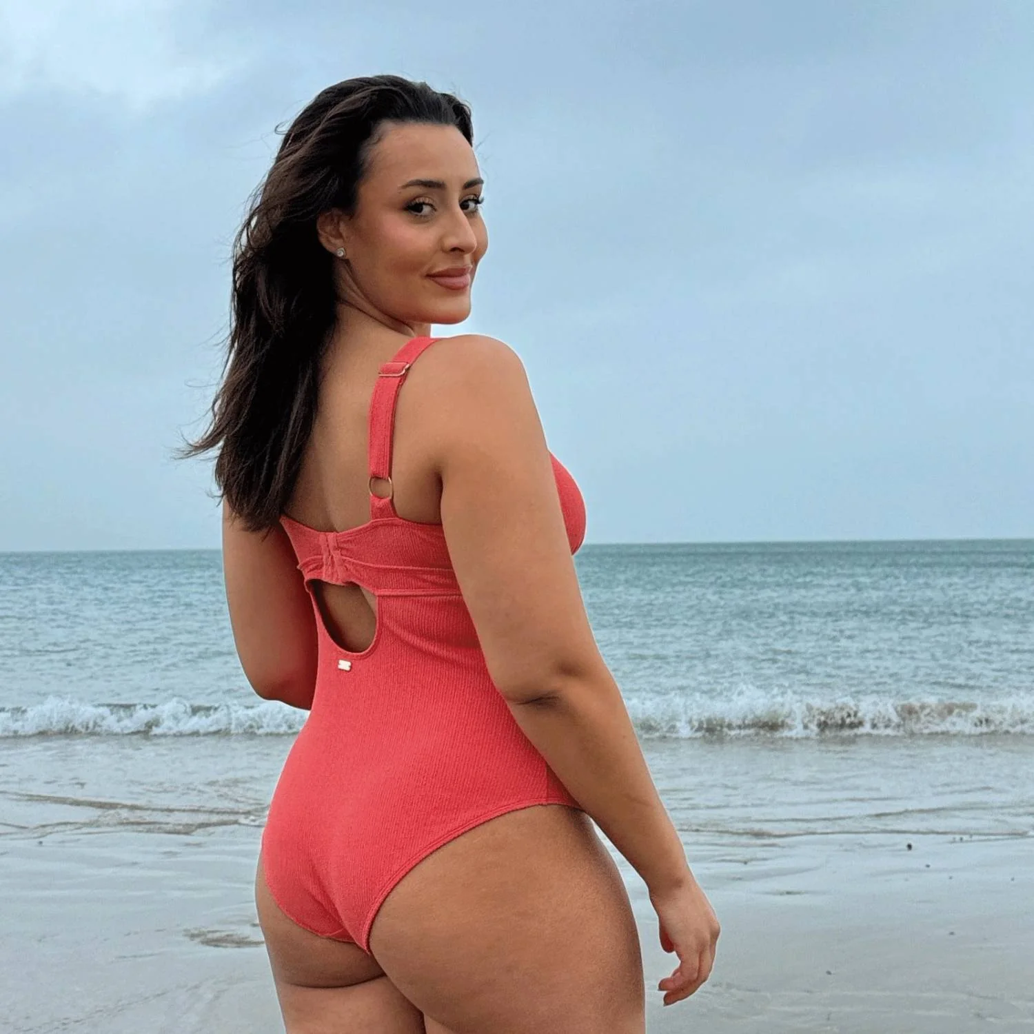 I'll Be Right Here Swimsuit - Coral - Image 14
