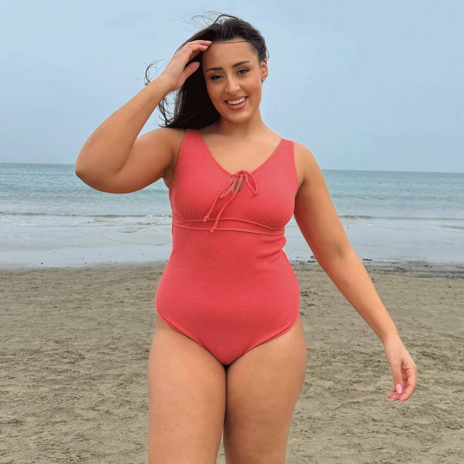 I'll Be Right Here Swimsuit - Coral - Image 18