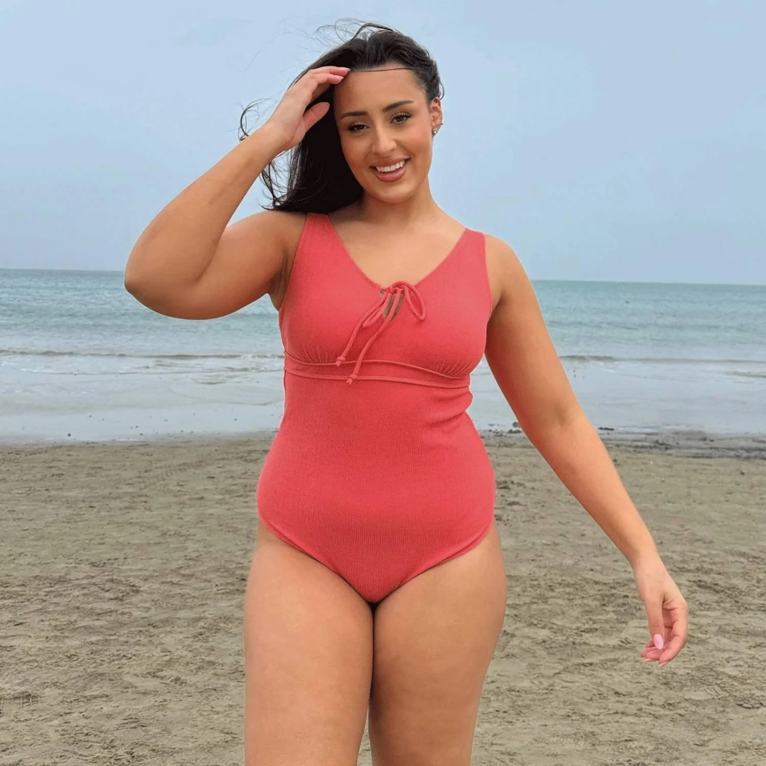 I'll Be Right Here Swimsuit - Coral - Image 6