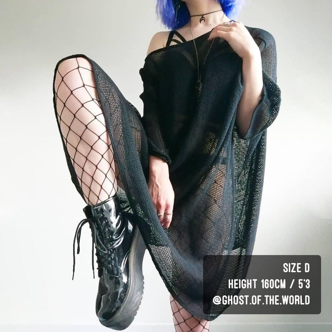 Sharkies Wide Fishnets - Black - Image 9