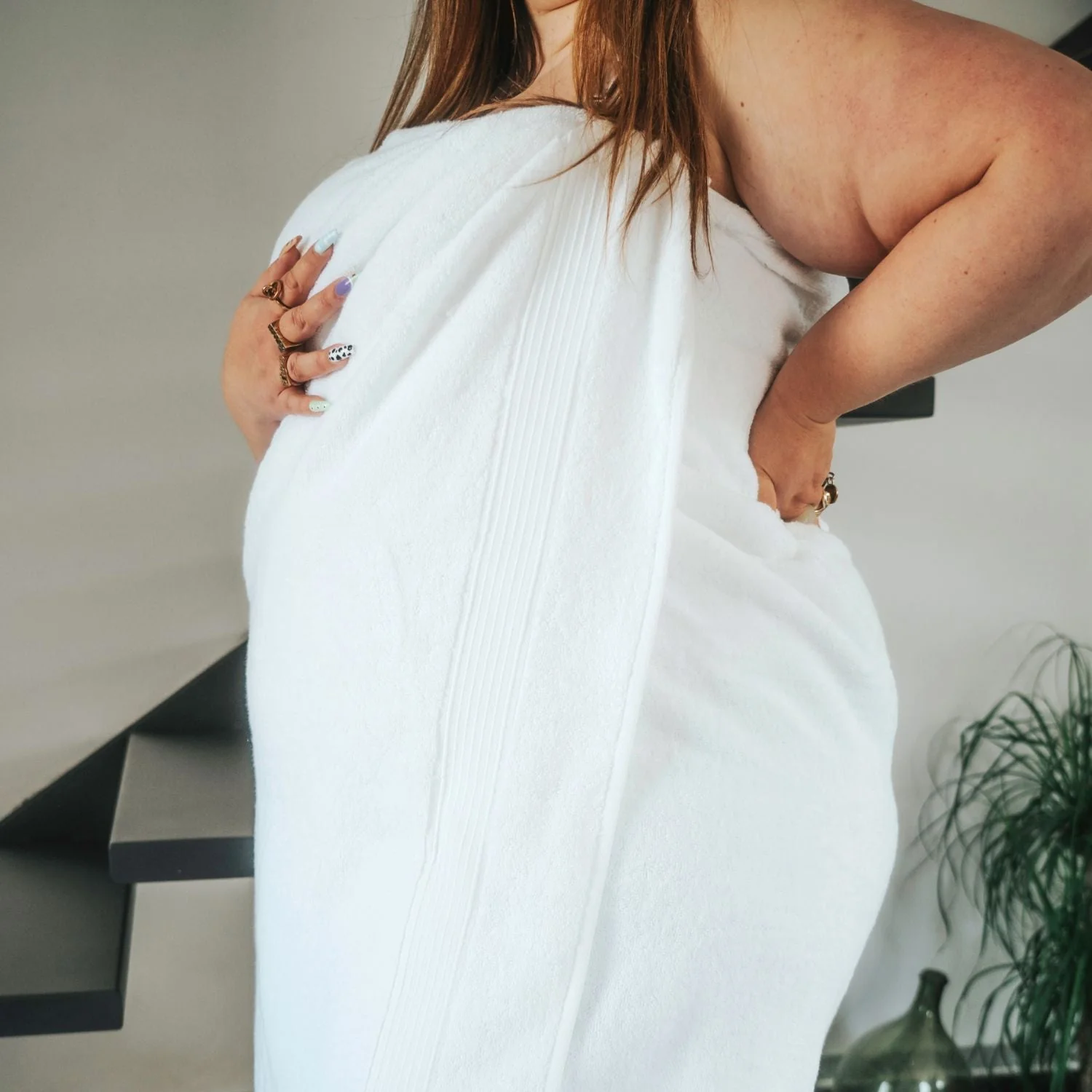 Big Softee Towel - White - Image 4