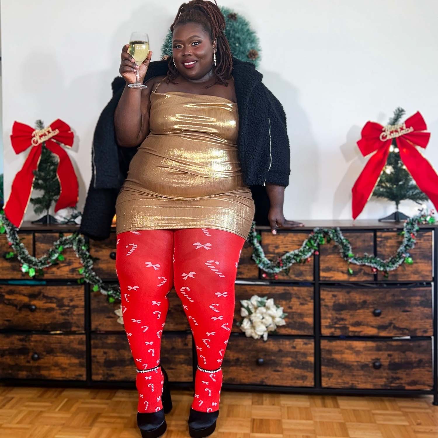 80 Denier Opaque Tights - Bow To Me - Image 13