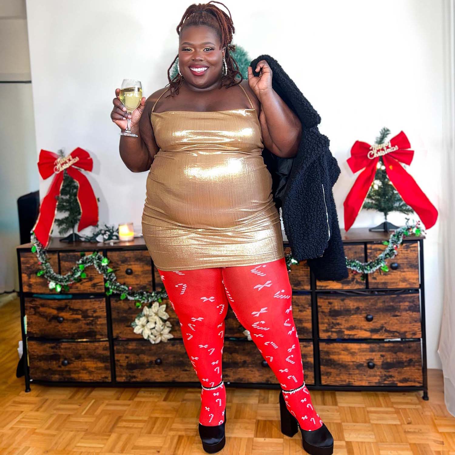 80 Denier Opaque Tights - Bow To Me - Image 5