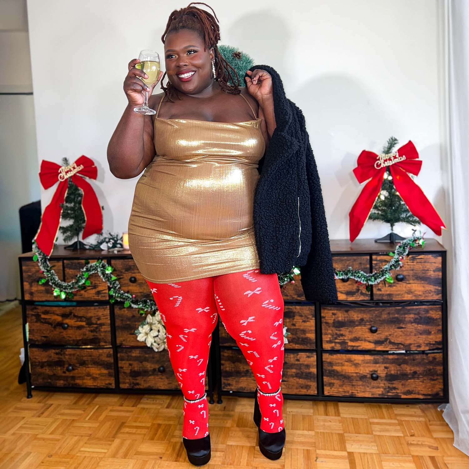 80 Denier Opaque Tights - Bow To Me - Image 8