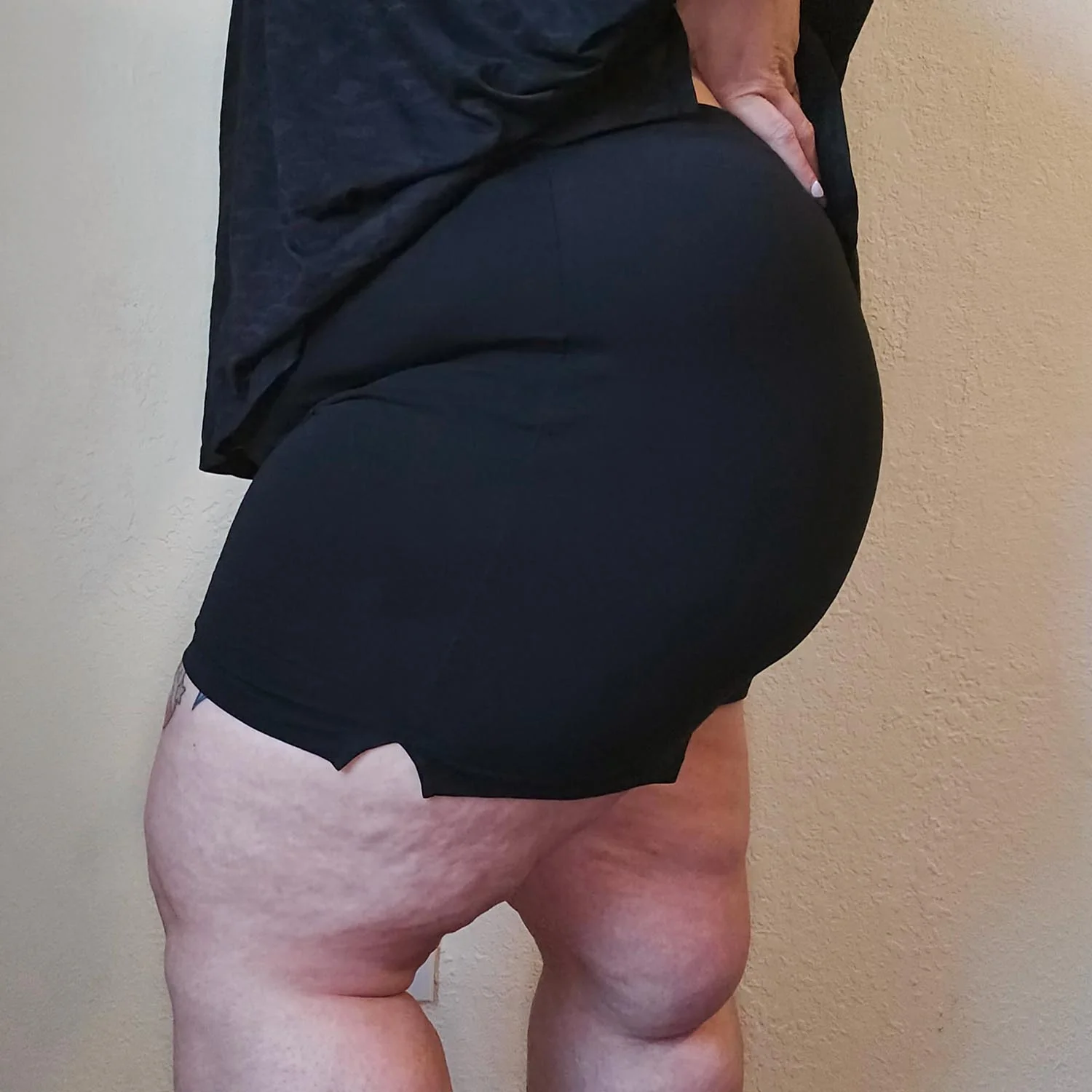 Organic Cotton Femme Boxer Shorts - Black - Image 7