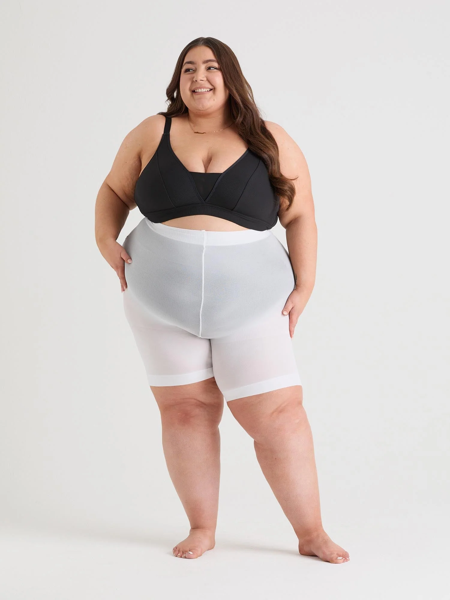 Stay Cool Chub Rub Shorts - White - Image 5