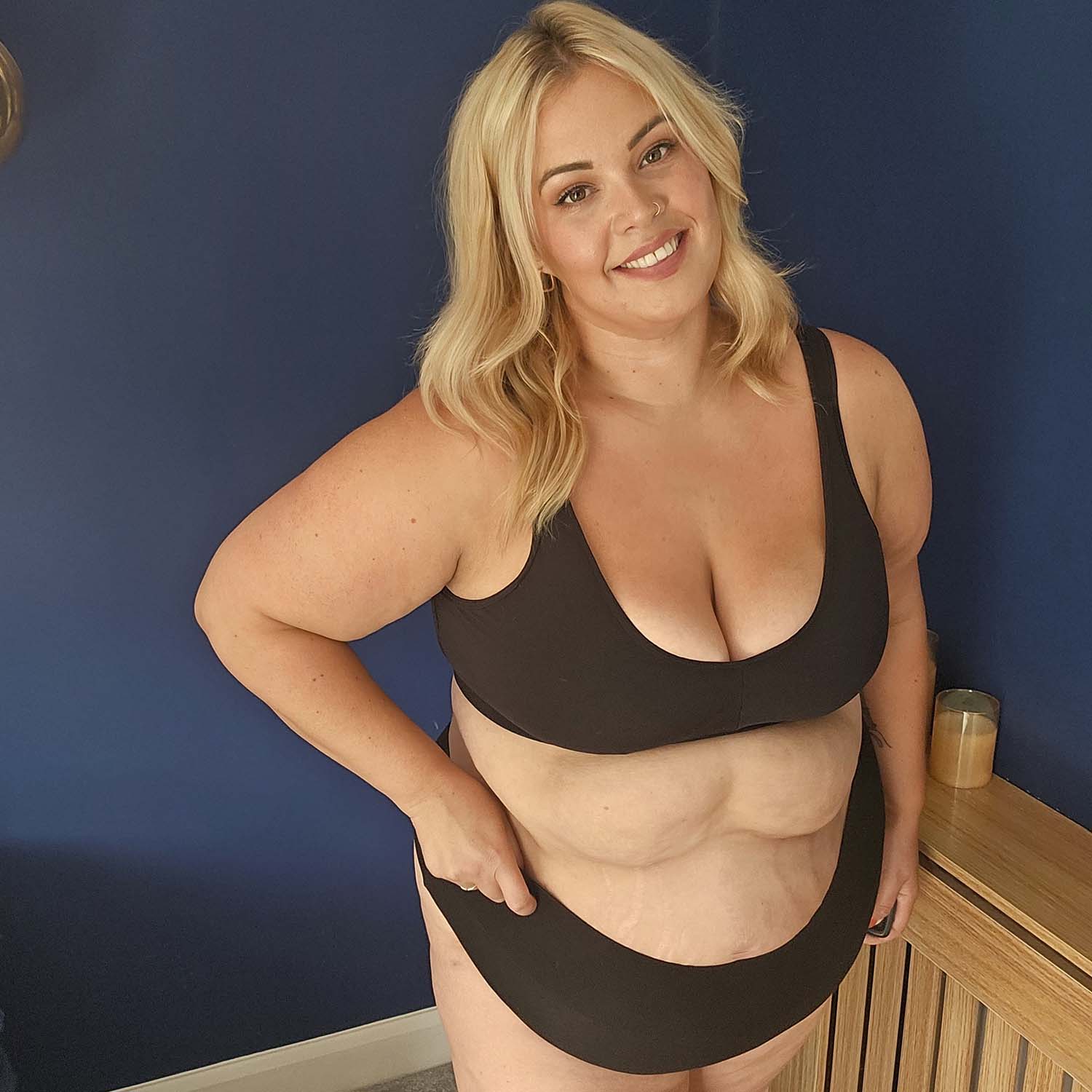 Organic Cotton Bra - Black - Image 16
