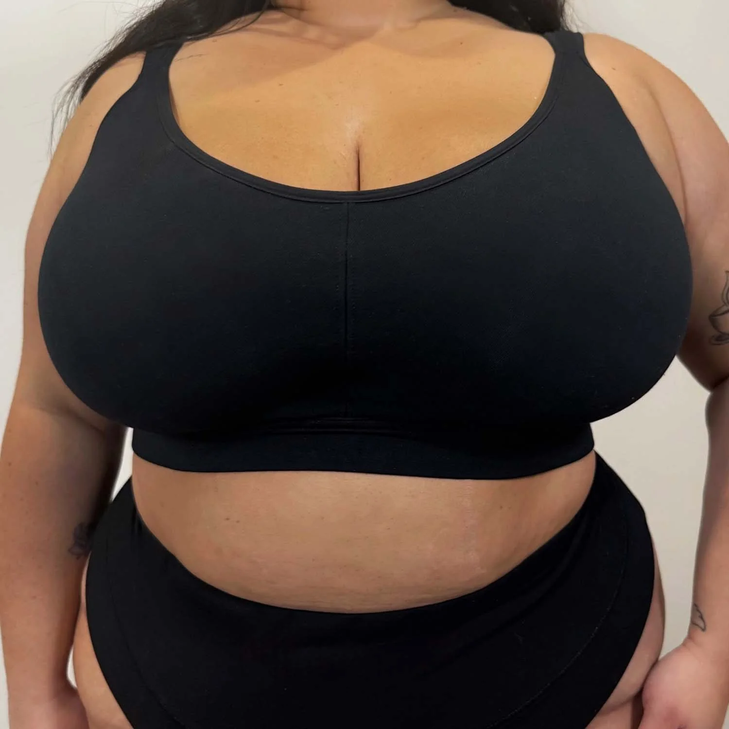 Organic Cotton Bra - Black - Image 17