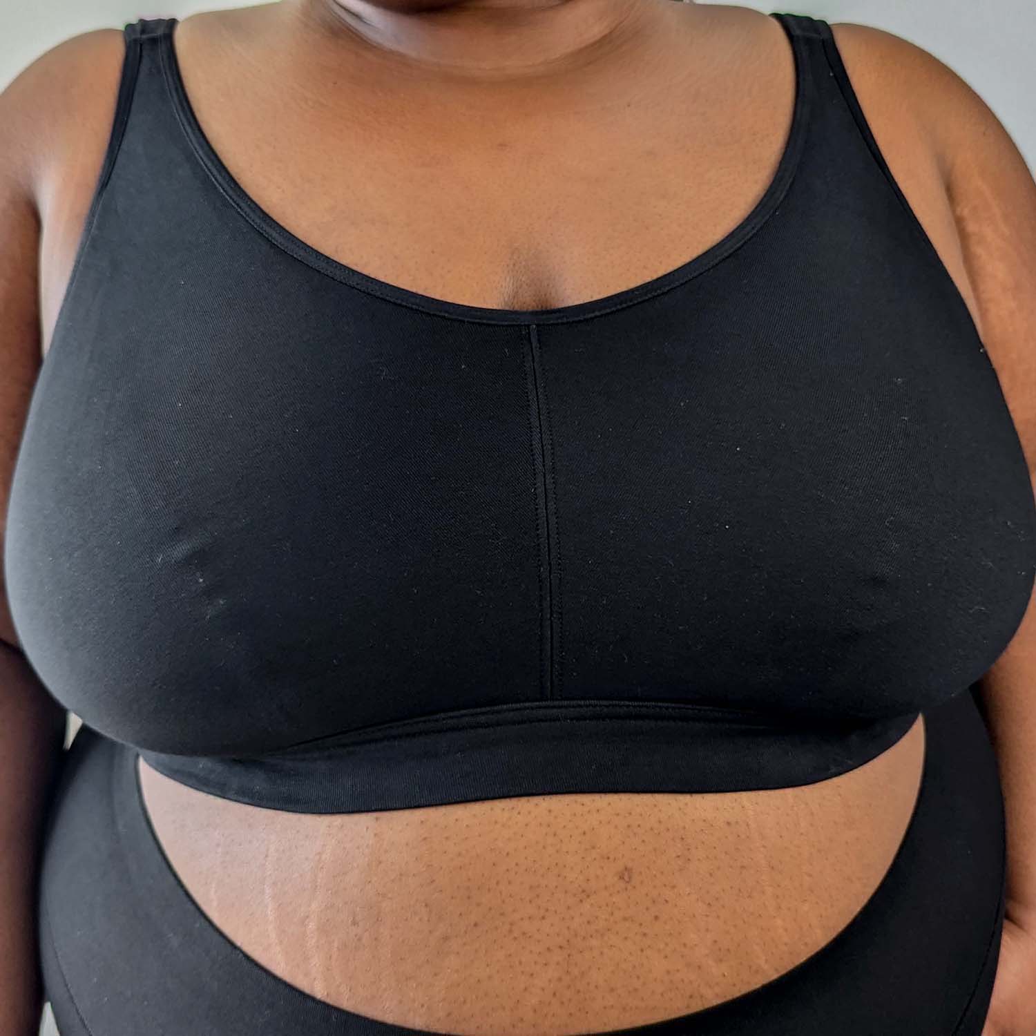 Organic Cotton Bra - Black - Image 21