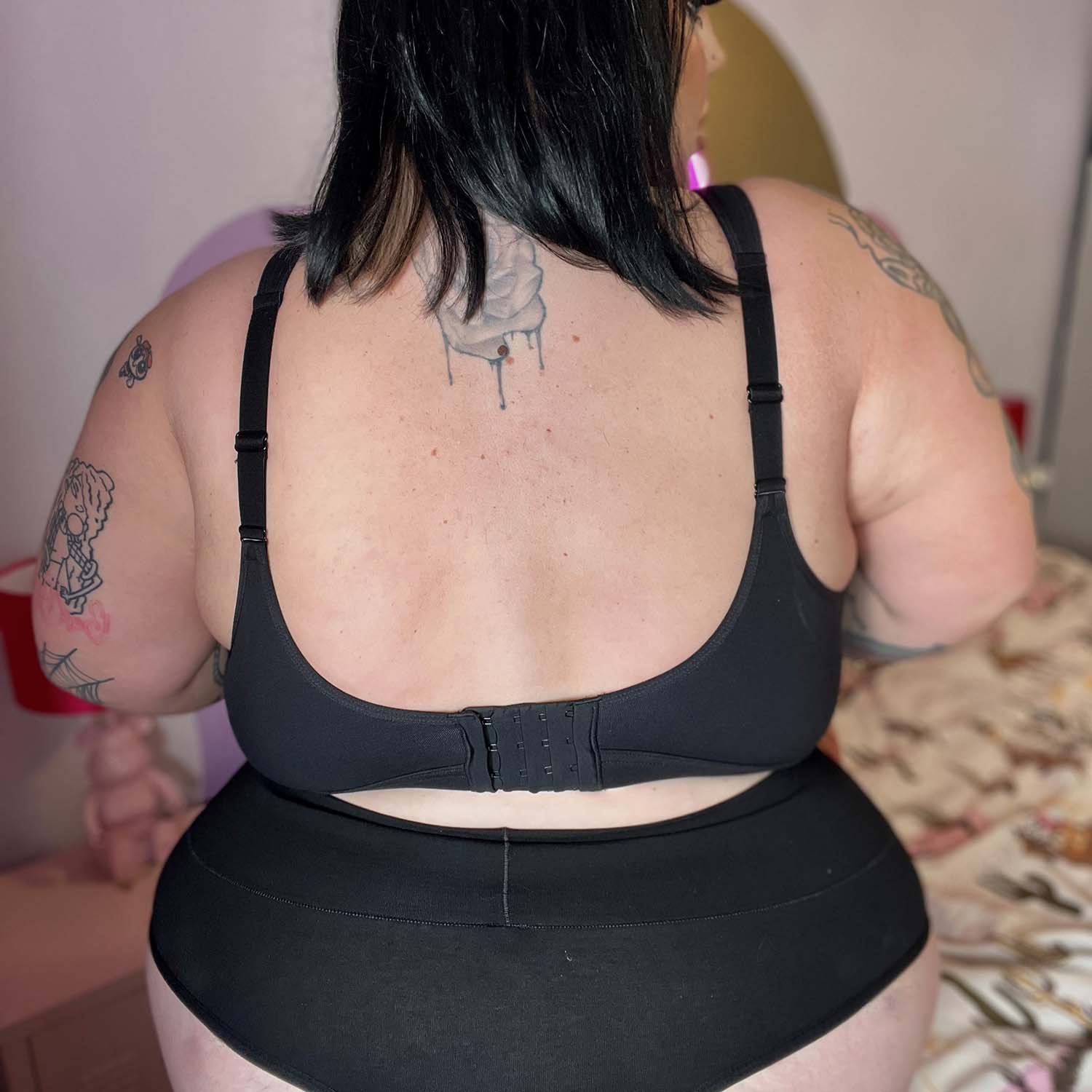 Organic Cotton Bra - Black - Image 31