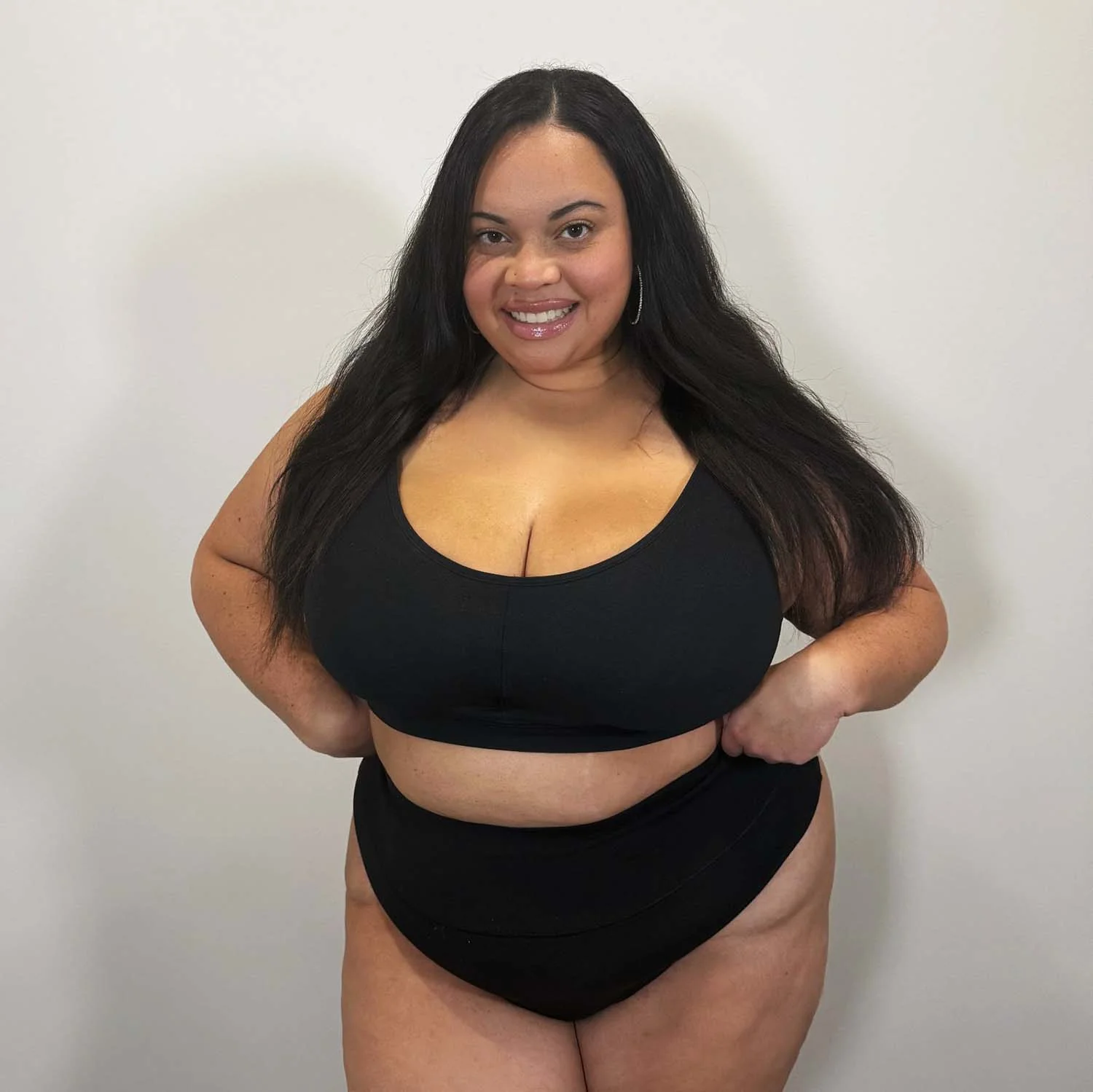 Organic Cotton Bra - Black - Image 7