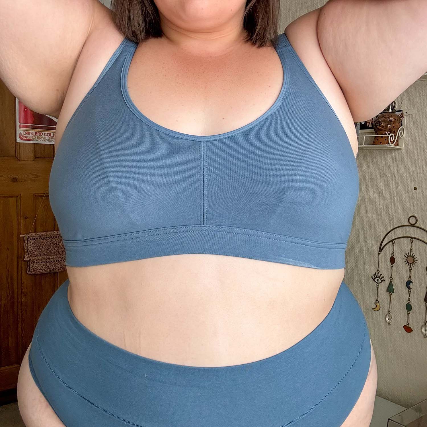 Organic Cotton Bra - Denim - Image 27