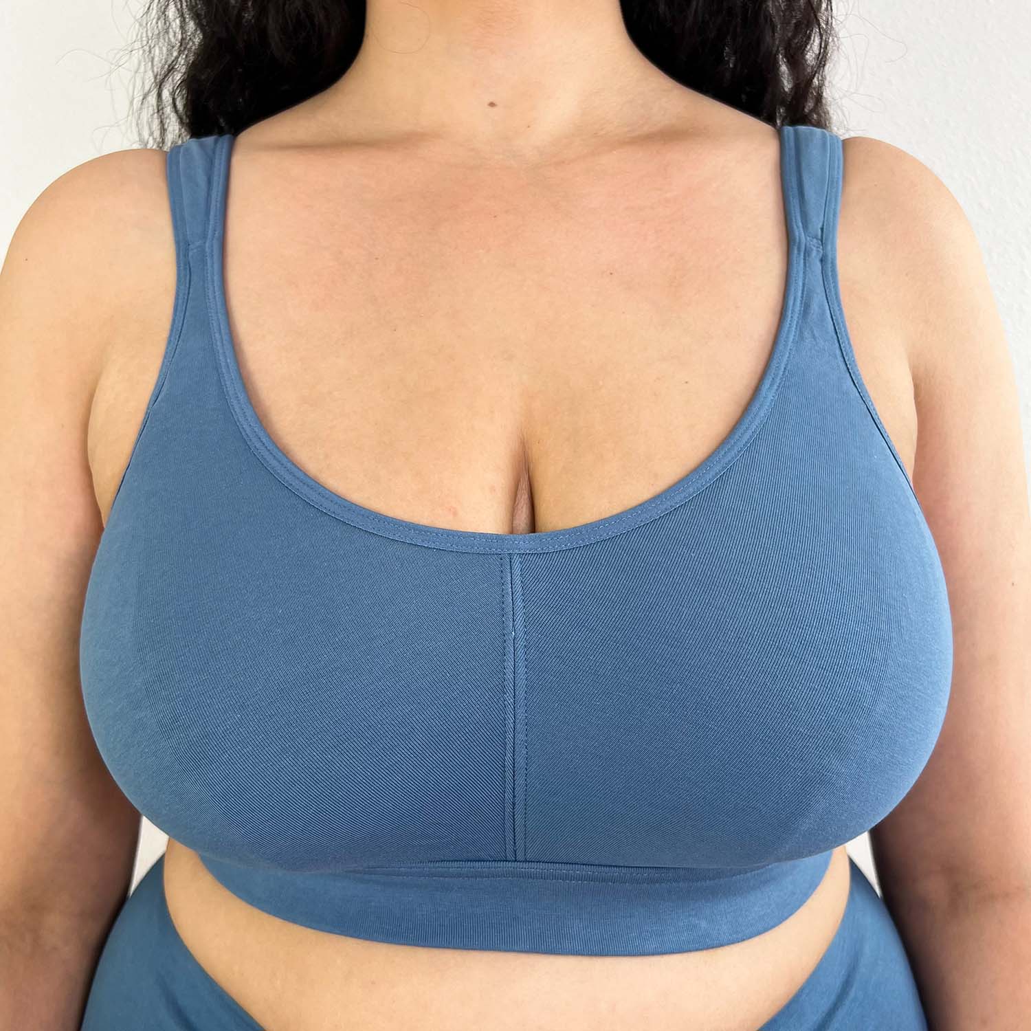 Organic Cotton Bra - Denim - Image 5