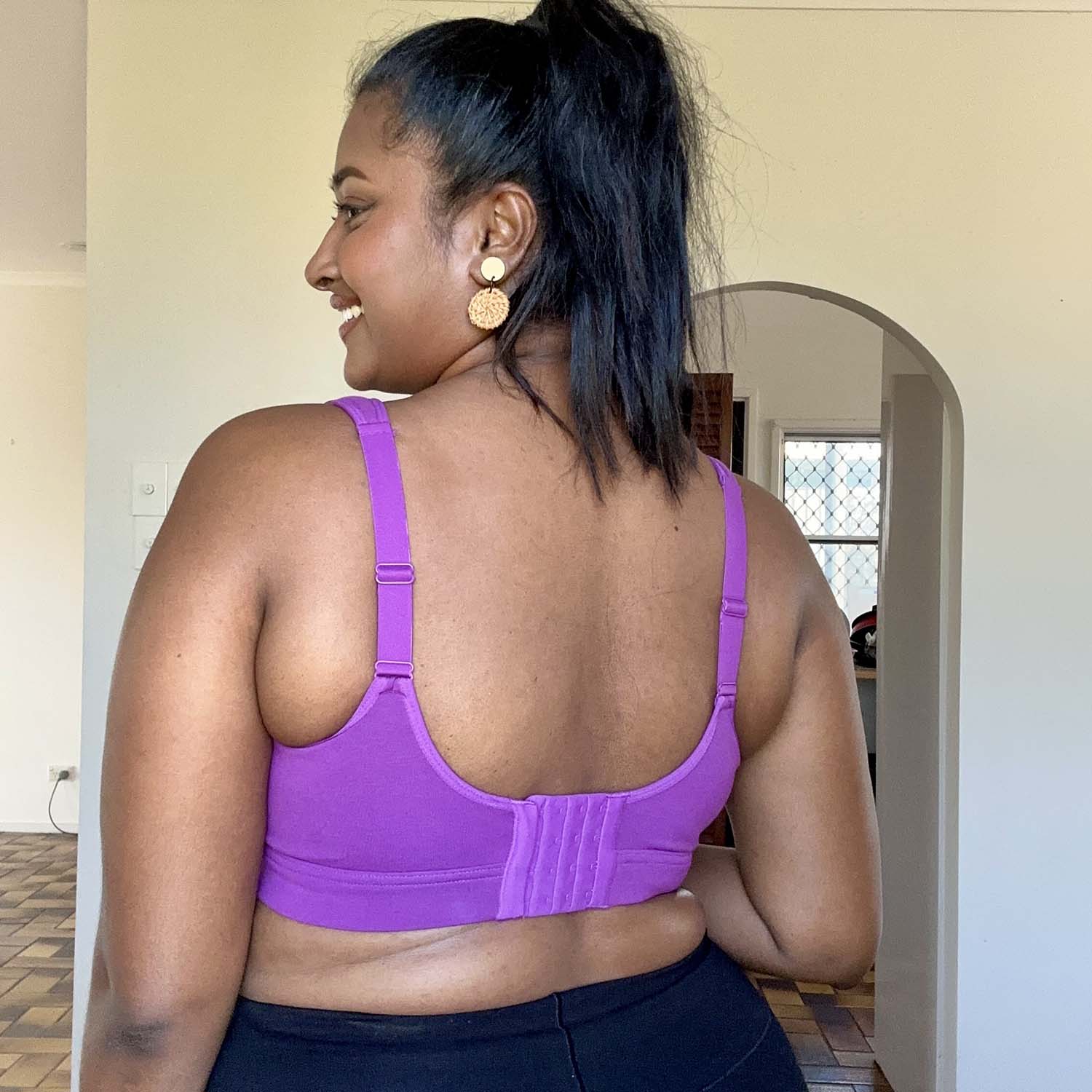 Organic Cotton Bra - Grape Escape - Image 14