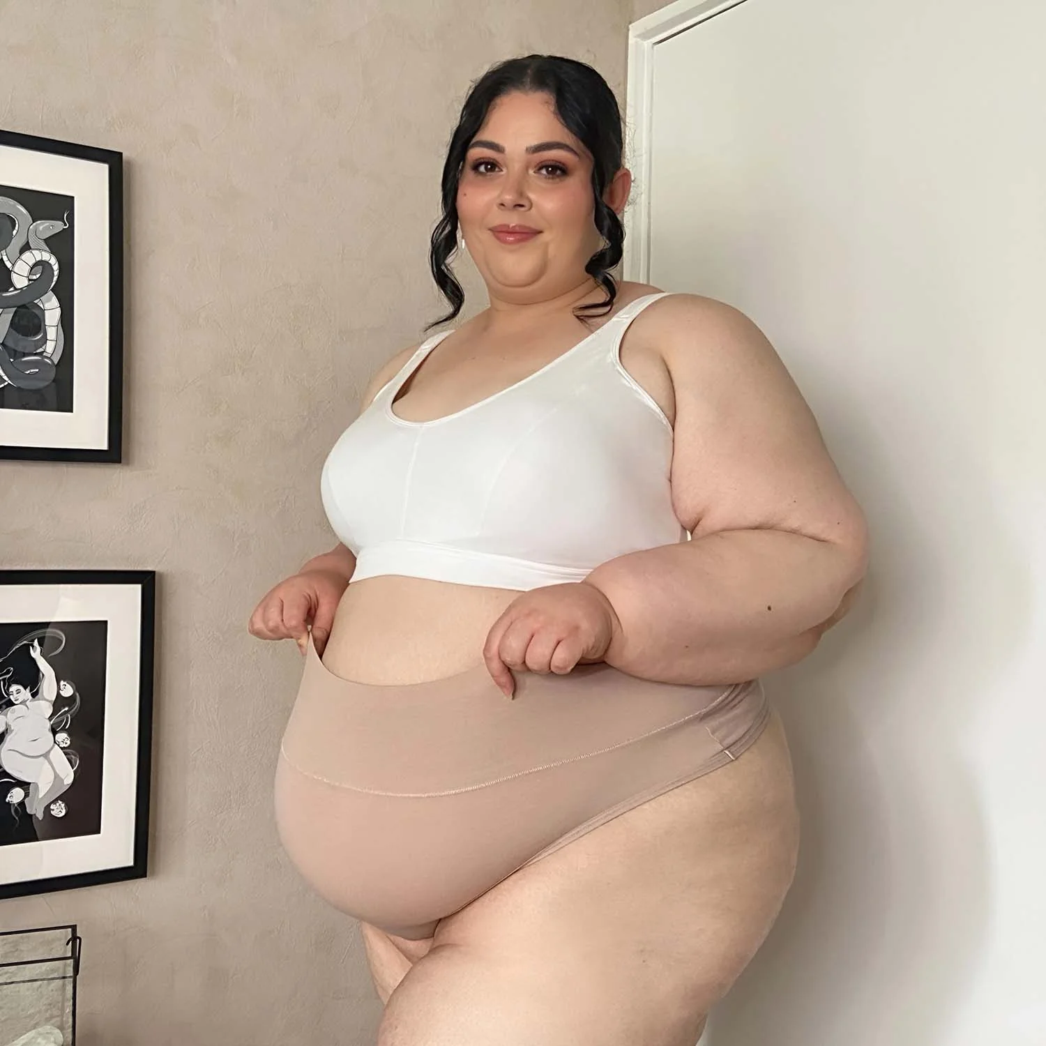 Organic Cotton Bra - White - Image 21