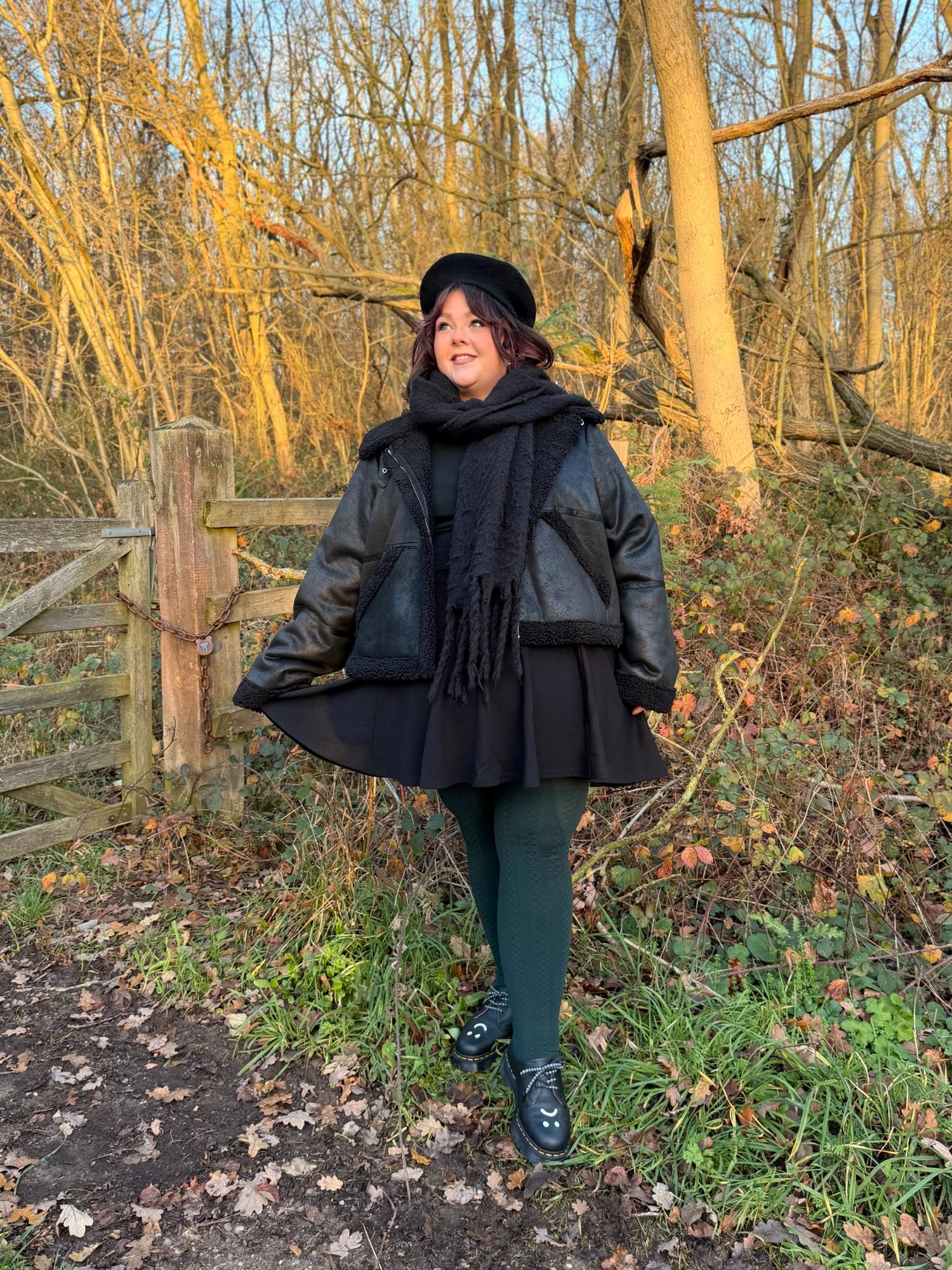 Bessie Aviator Jacket - Black - Image 11