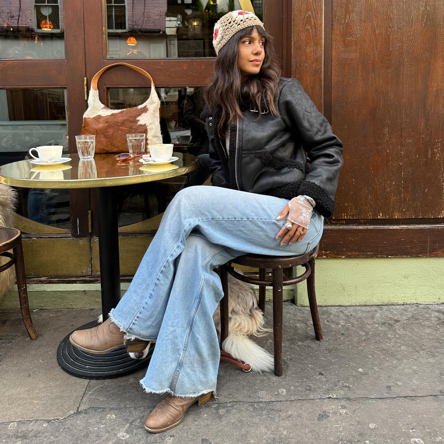 Bessie Aviator Jacket - Black - Image 20