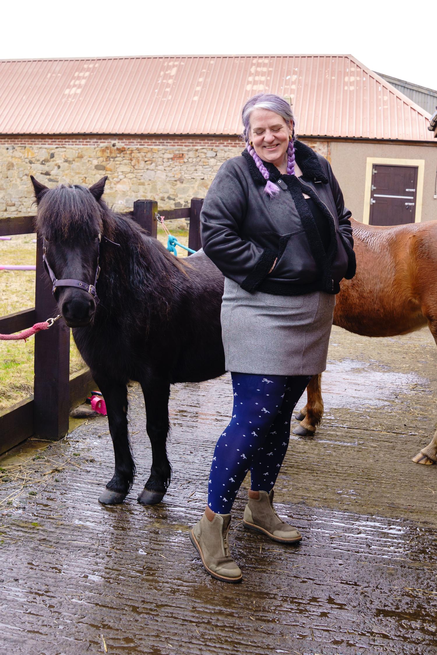 80 Denier Opaque Tights - Dinky Horses - Image 13