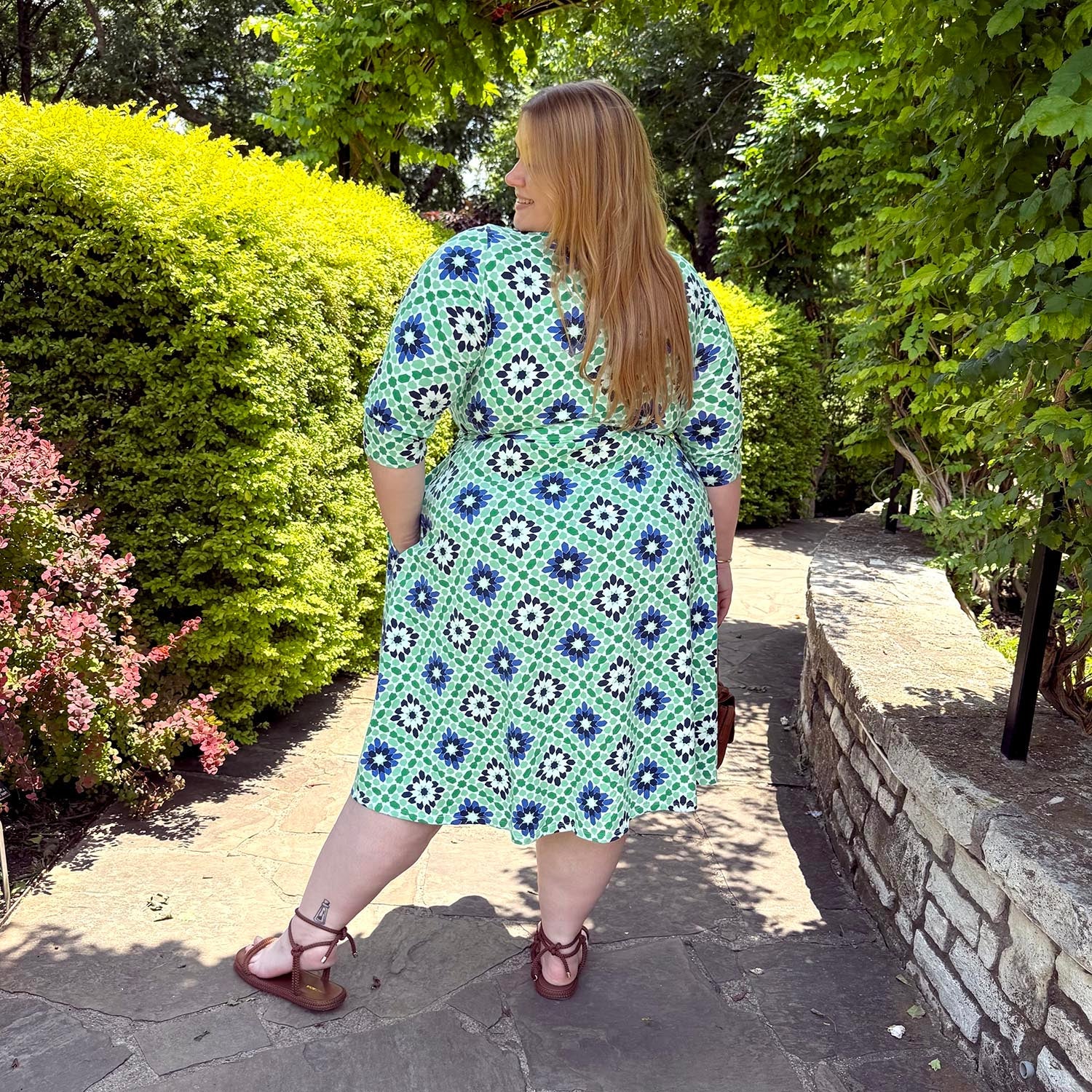 Wrap Dress - Blue Pearl - Image 5