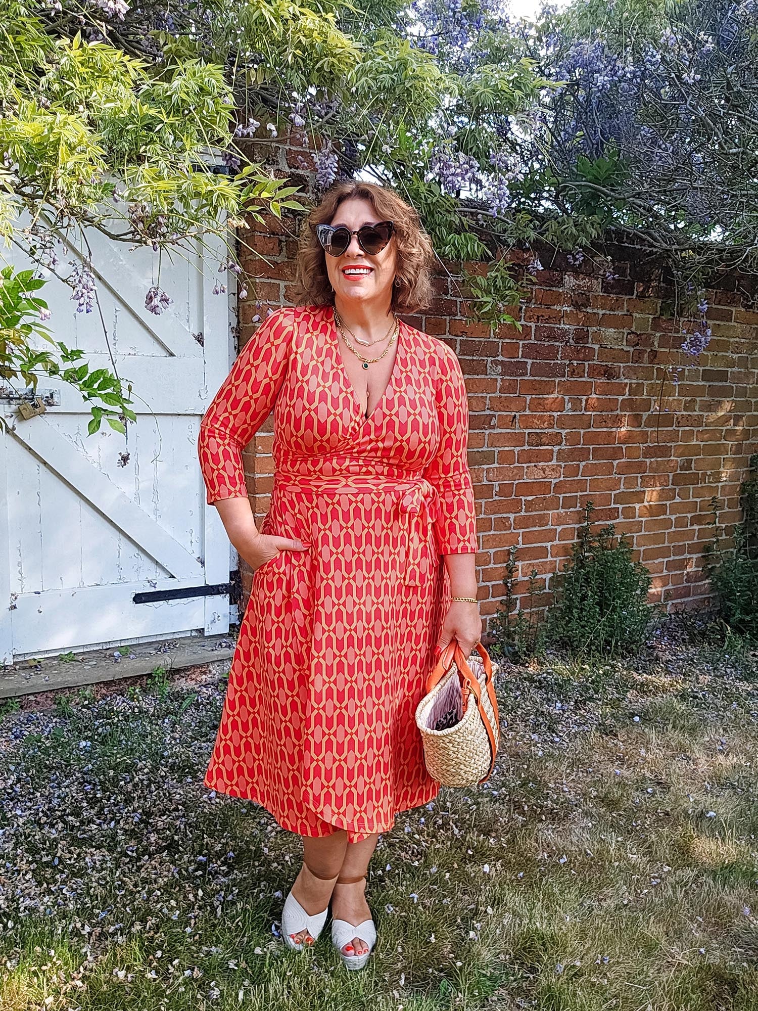 Wrap Dress - Red City - Image 3