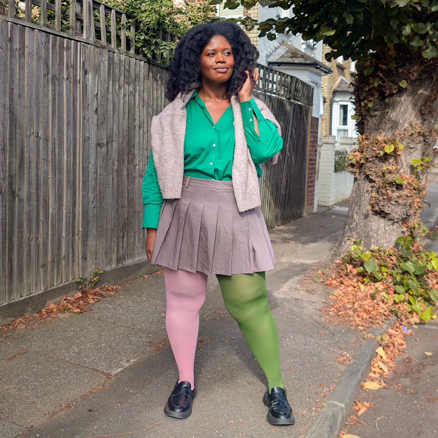 80 Denier Duo Tights - Peaglet - Image 5