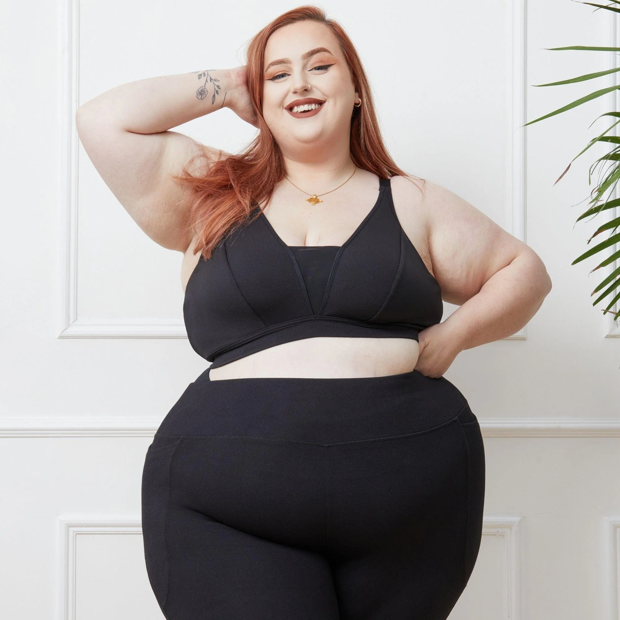 Everyday Ribbed Bra - Black - Image 19