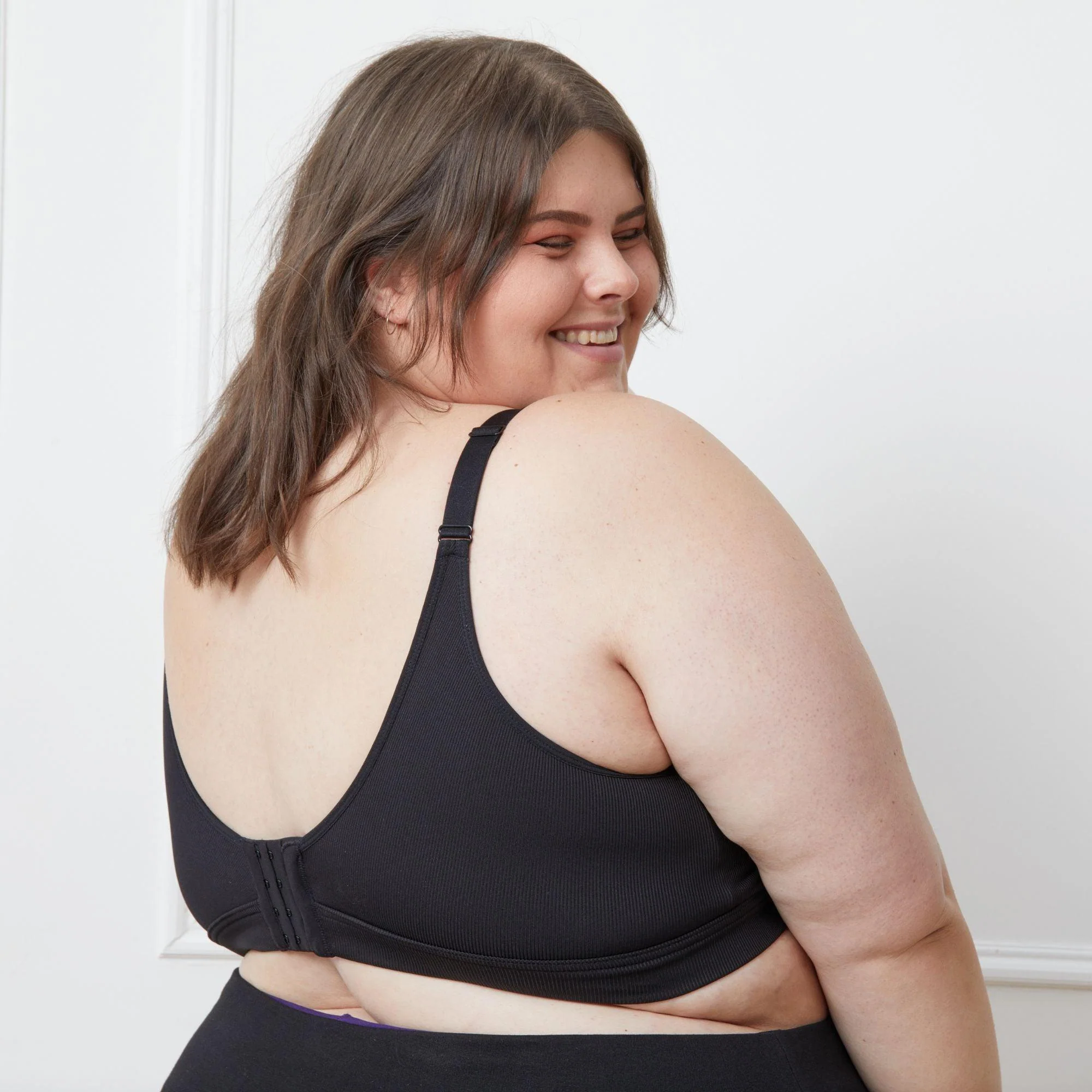 Everyday Ribbed Bra - Black - Image 22
