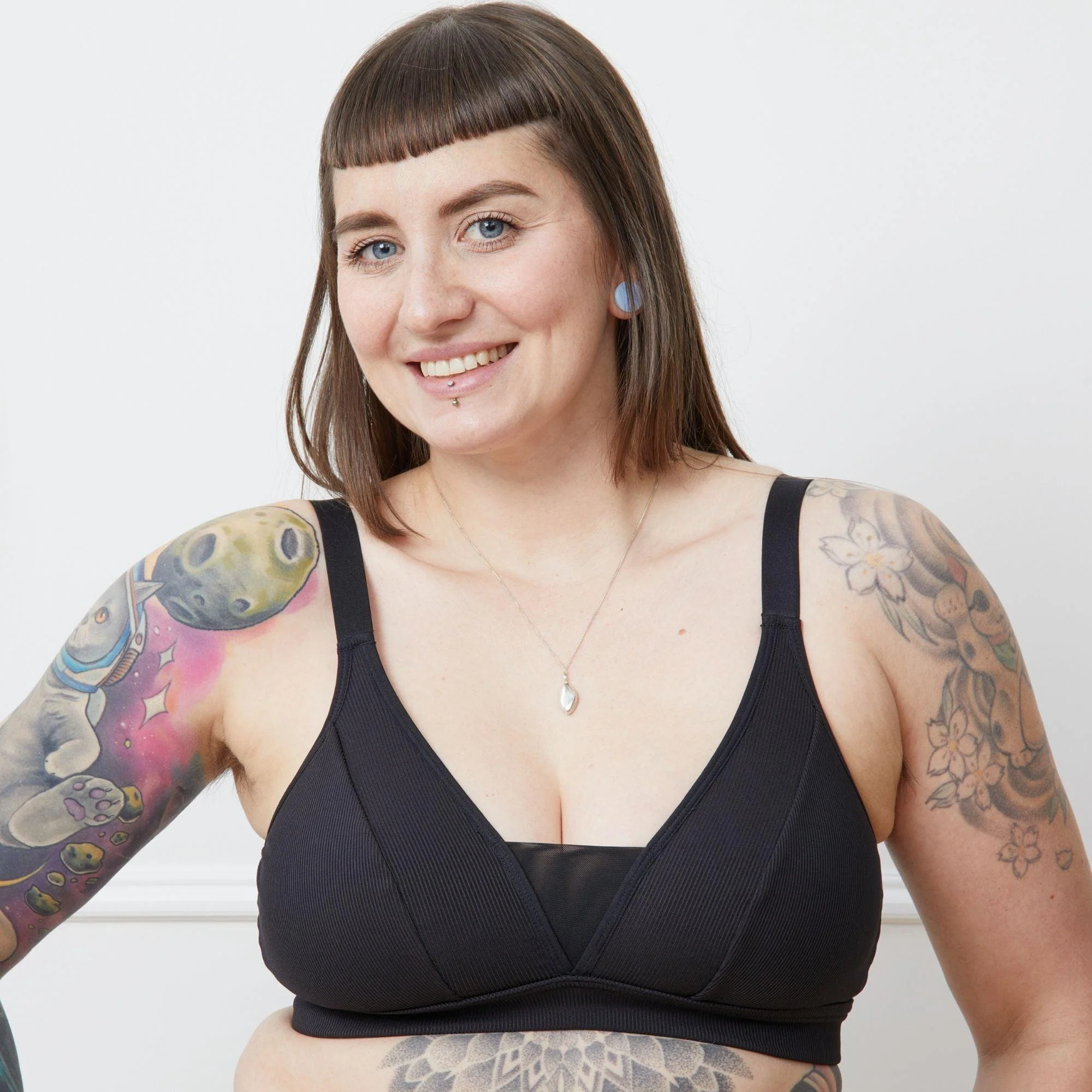 Everyday Ribbed Bra - Black - Image 25