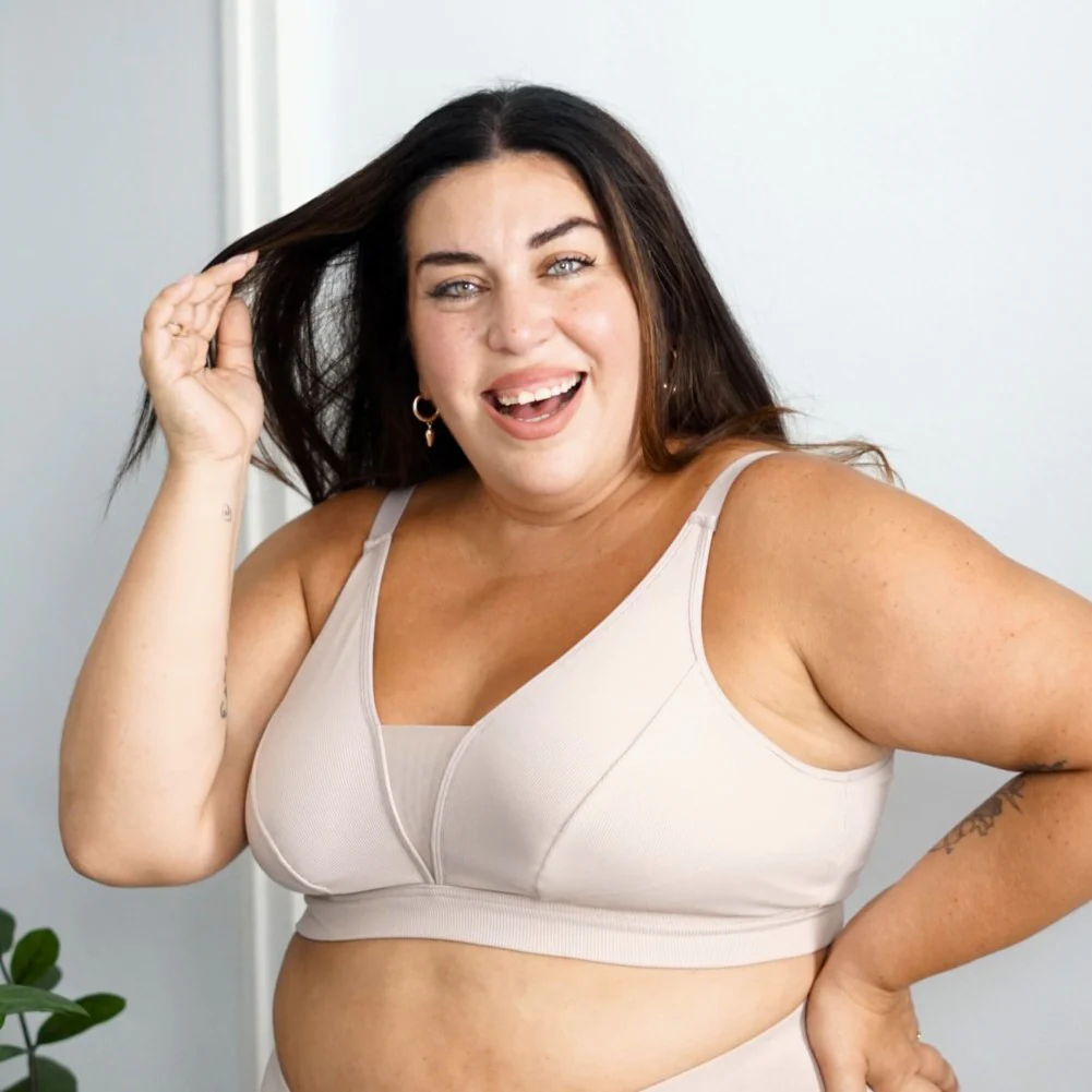 Everyday Ribbed Bra - Milk Bottle - Image 14