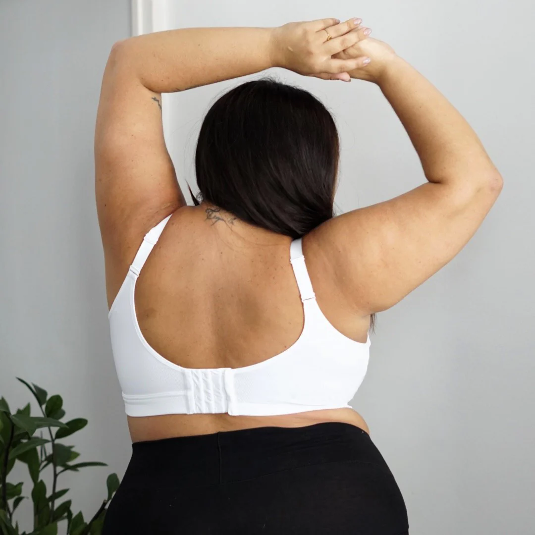 Everyday Ribbed Bra - White - Image 12