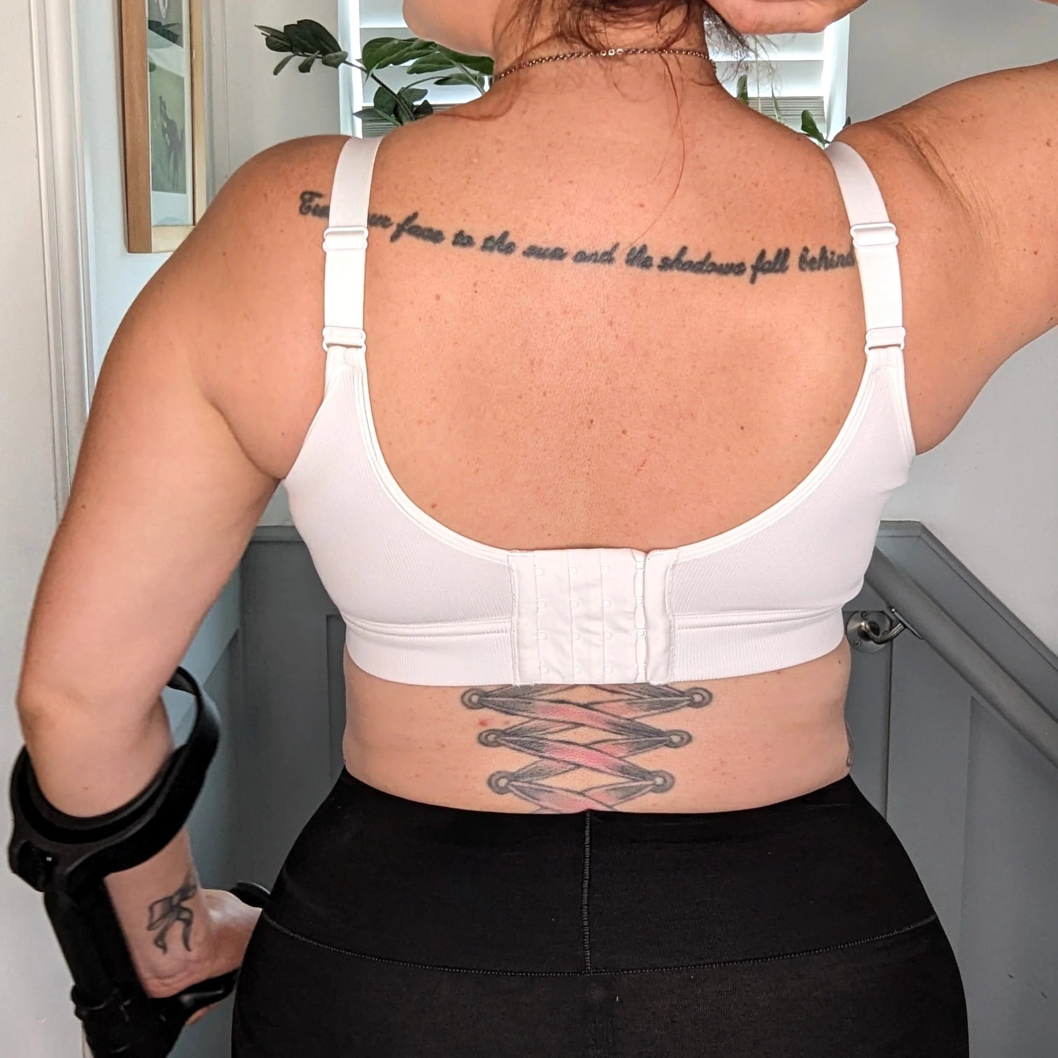 Everyday Ribbed Bra - White - Image 17