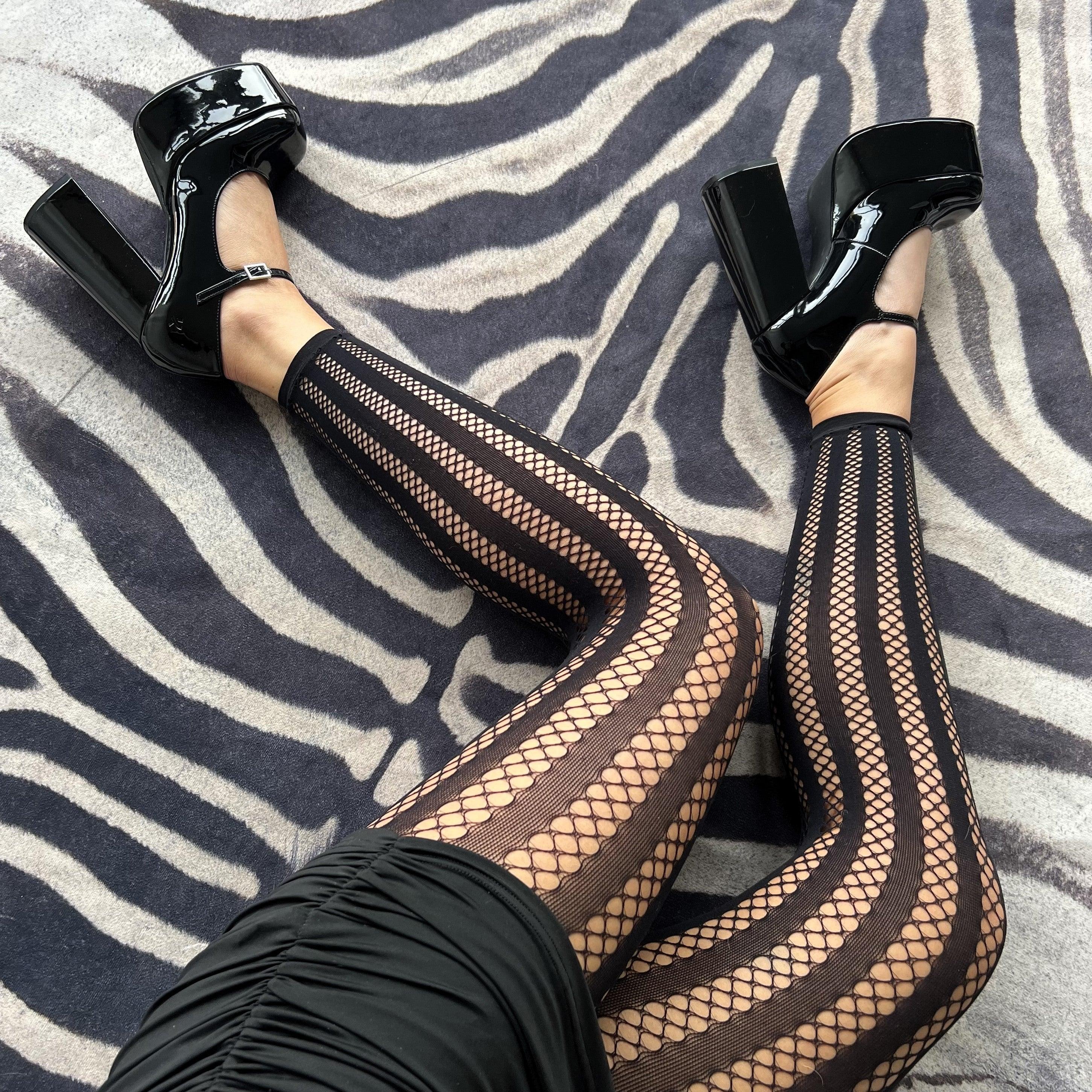 Ravish Footless Fishnets - Image 2