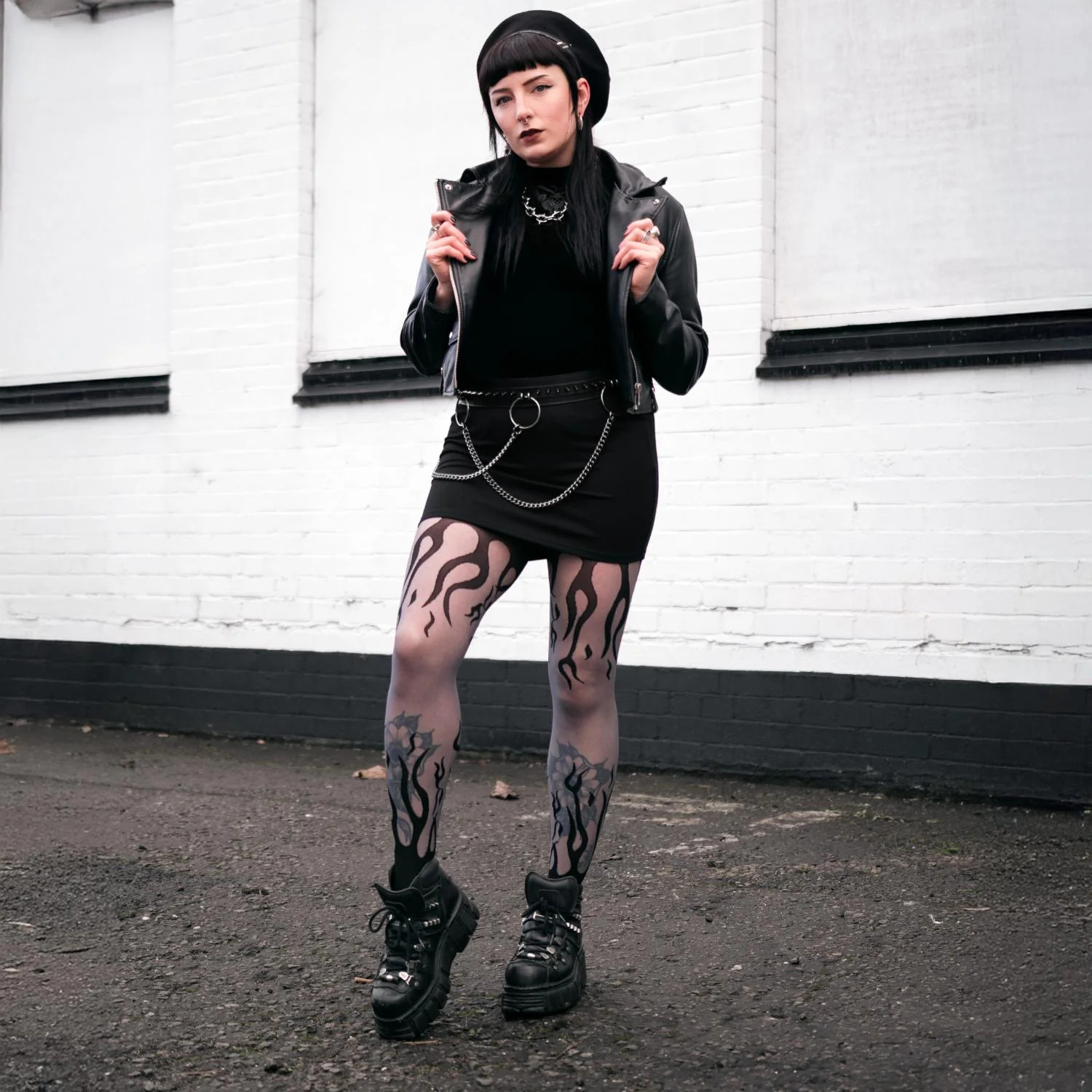 Sheer Tights - Flames