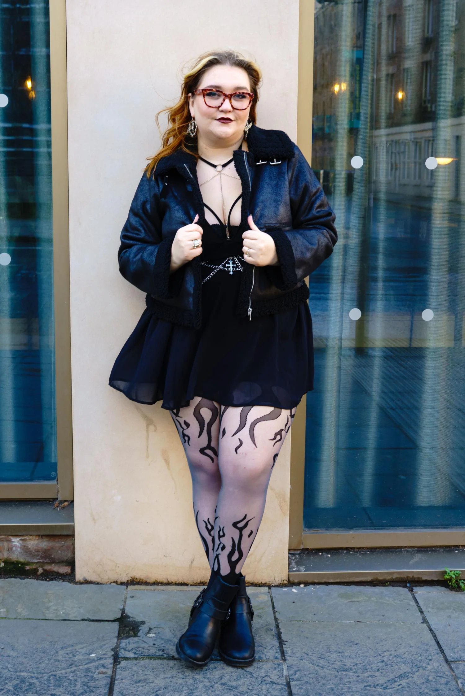 Sheer Tights - Flames - Image 4