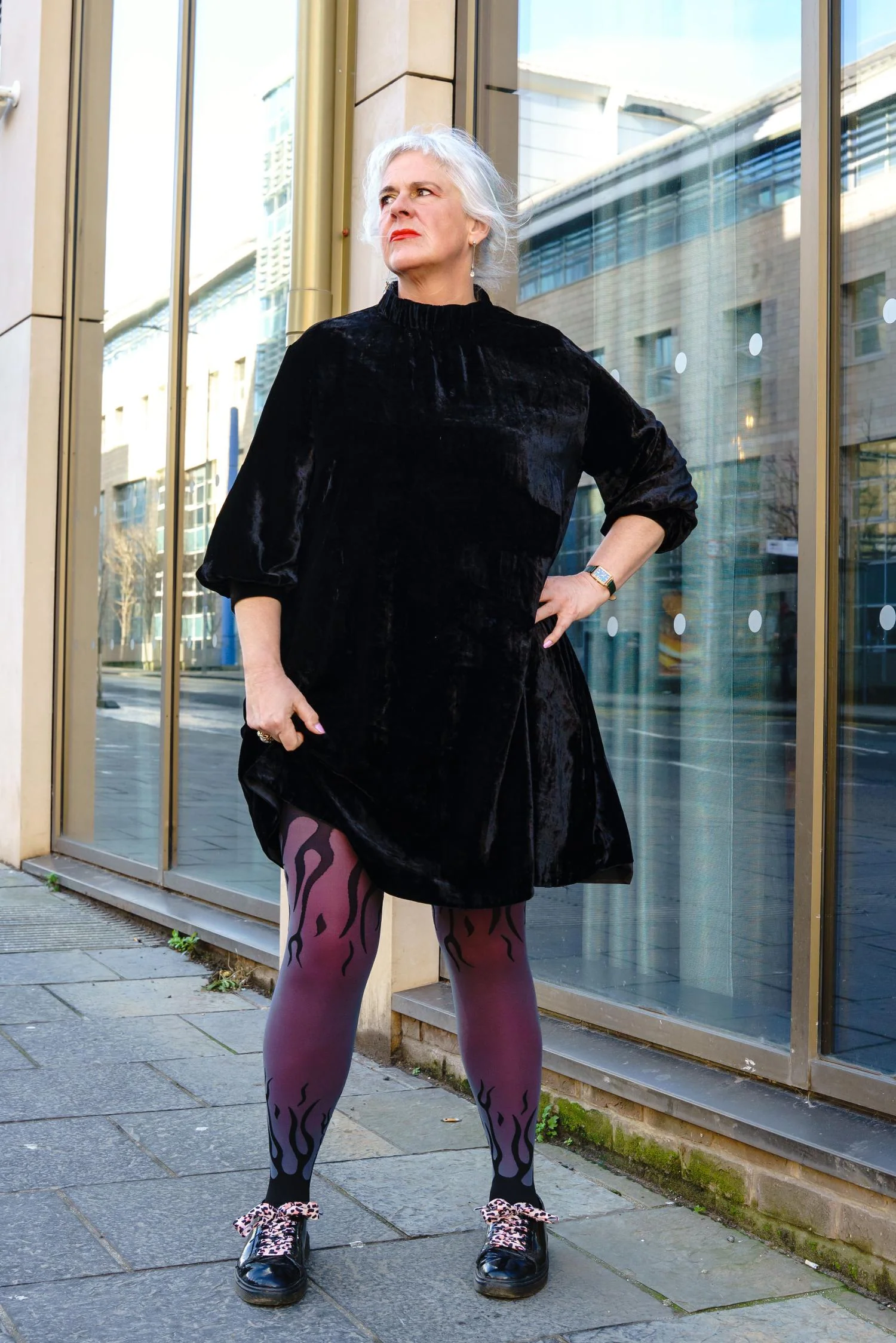 Sheer Tights - Flames - Image 6