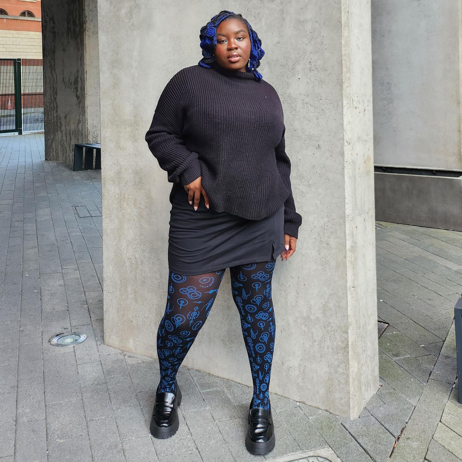 80 Denier Opaque Tights - Crop Circles - Image 16