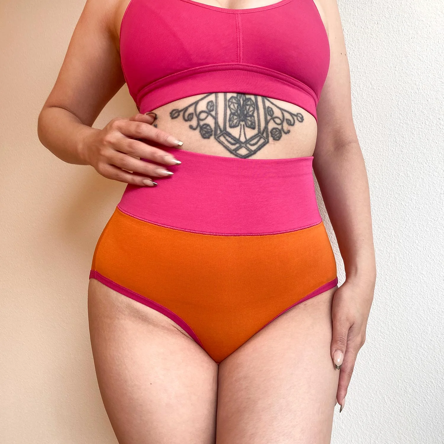 Organic Cotton Full Brief Duo Knickers - Papaya & Barbara - Image 5