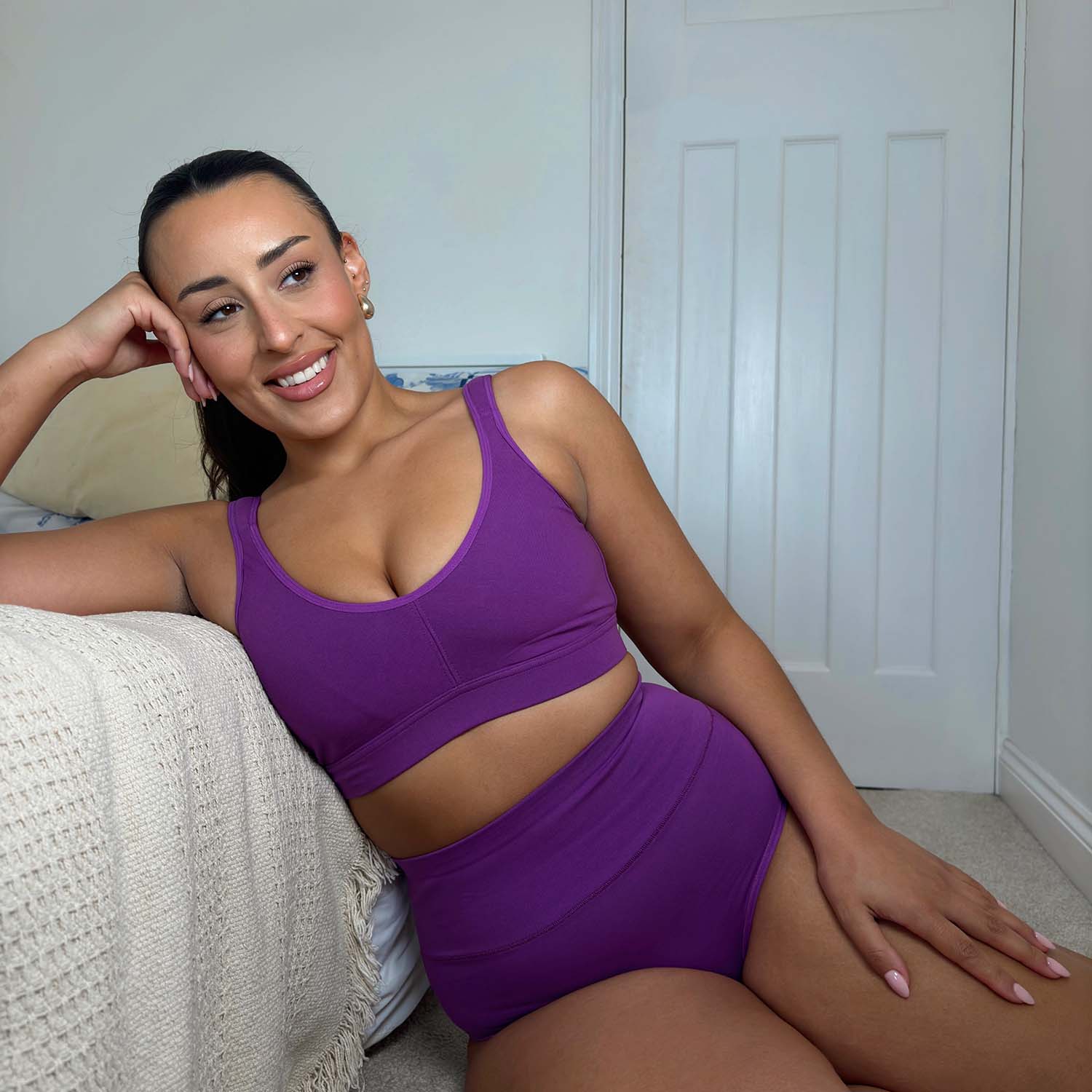 Organic Cotton Full Brief Knickers - Grape Escape - Image 10