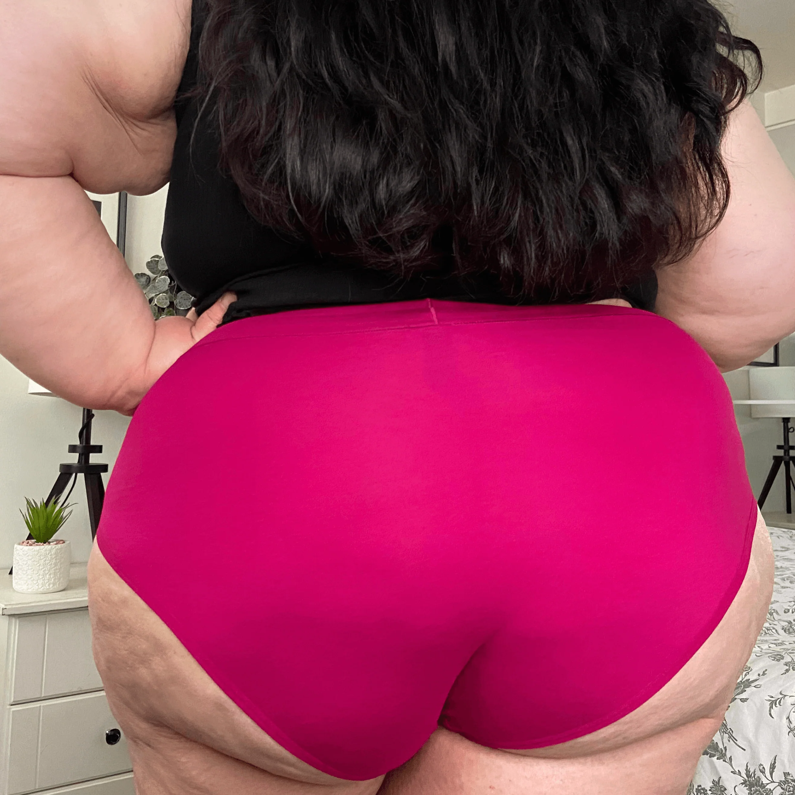 Organic Cotton Full Brief Knickers - Raspberry Pie - Image 12