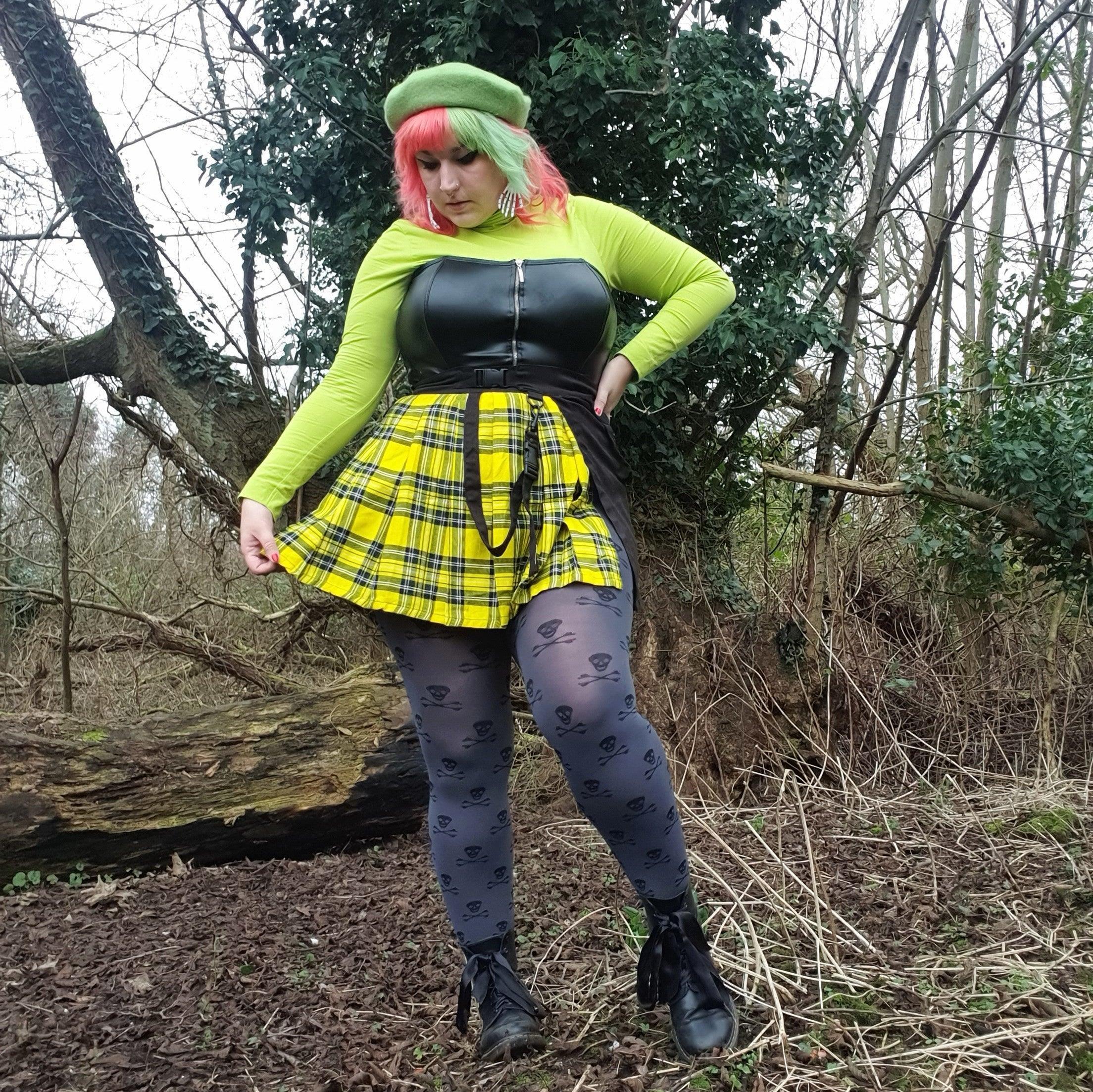 Opaque Tights Skullz - Grey - Image 6