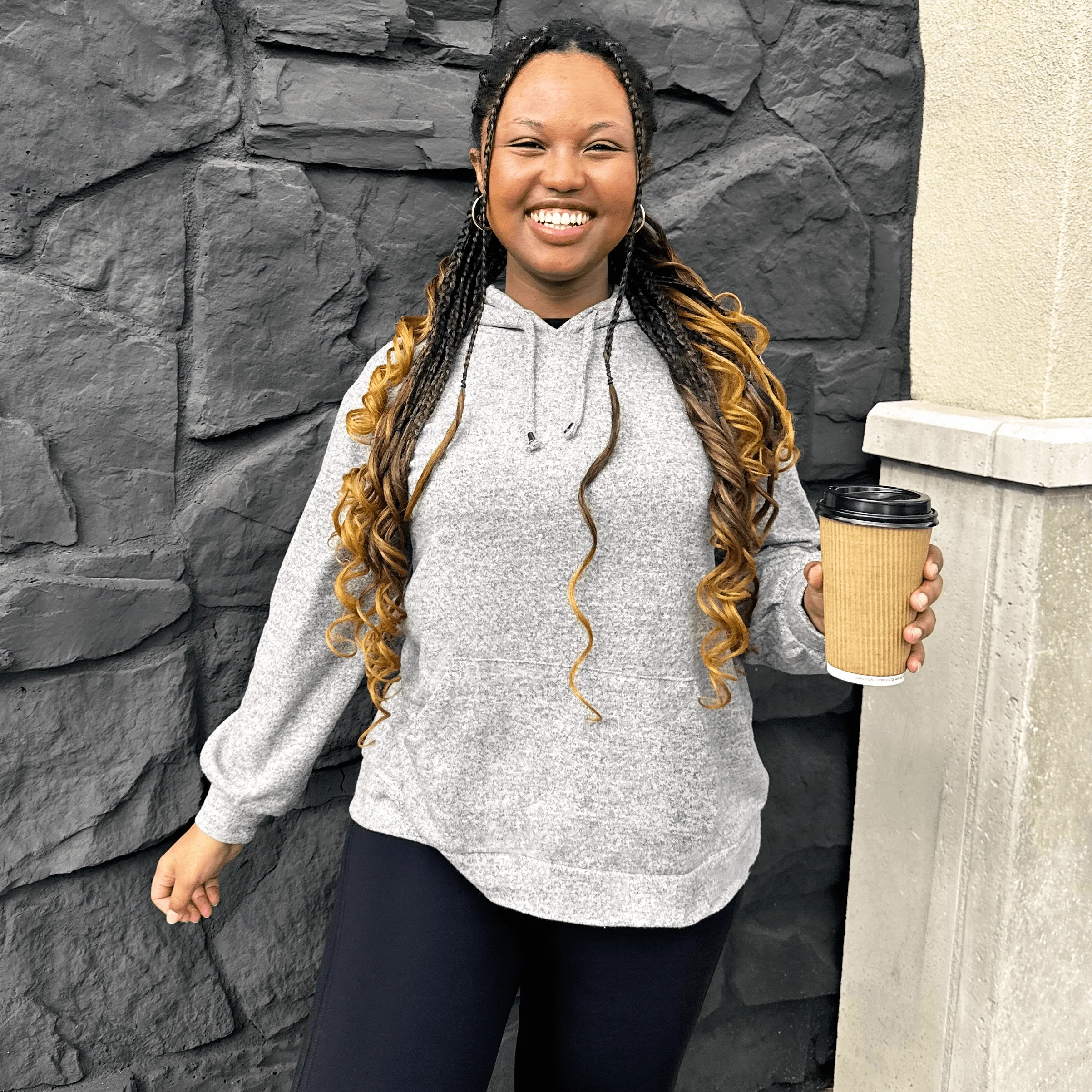 Hoodie - Grey Marl - Image 5